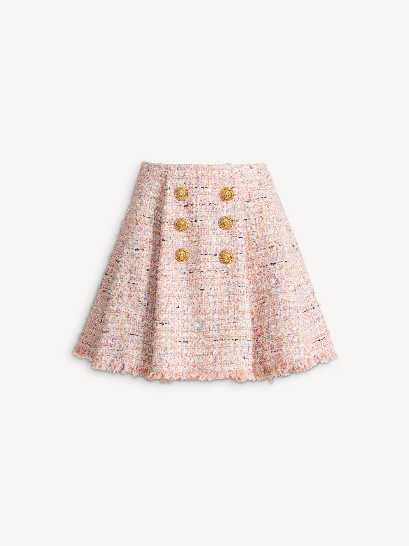 Flared tweed skirt