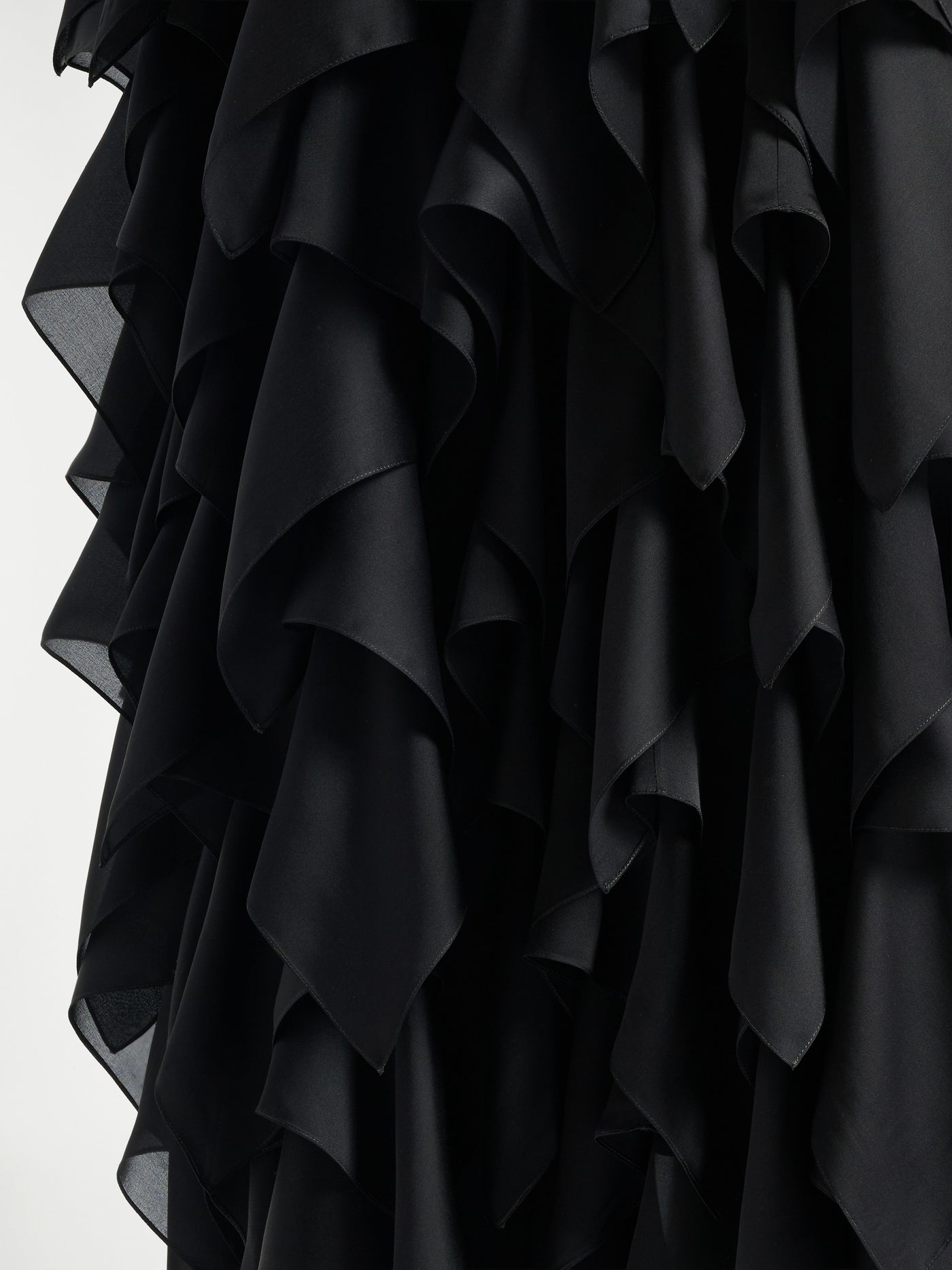 Long ruffled skirt