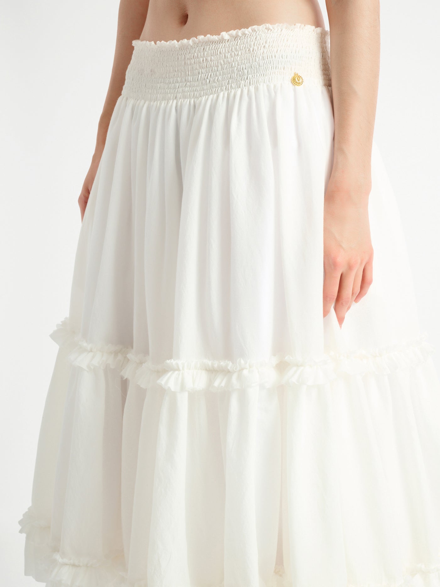 Long gathered skirt