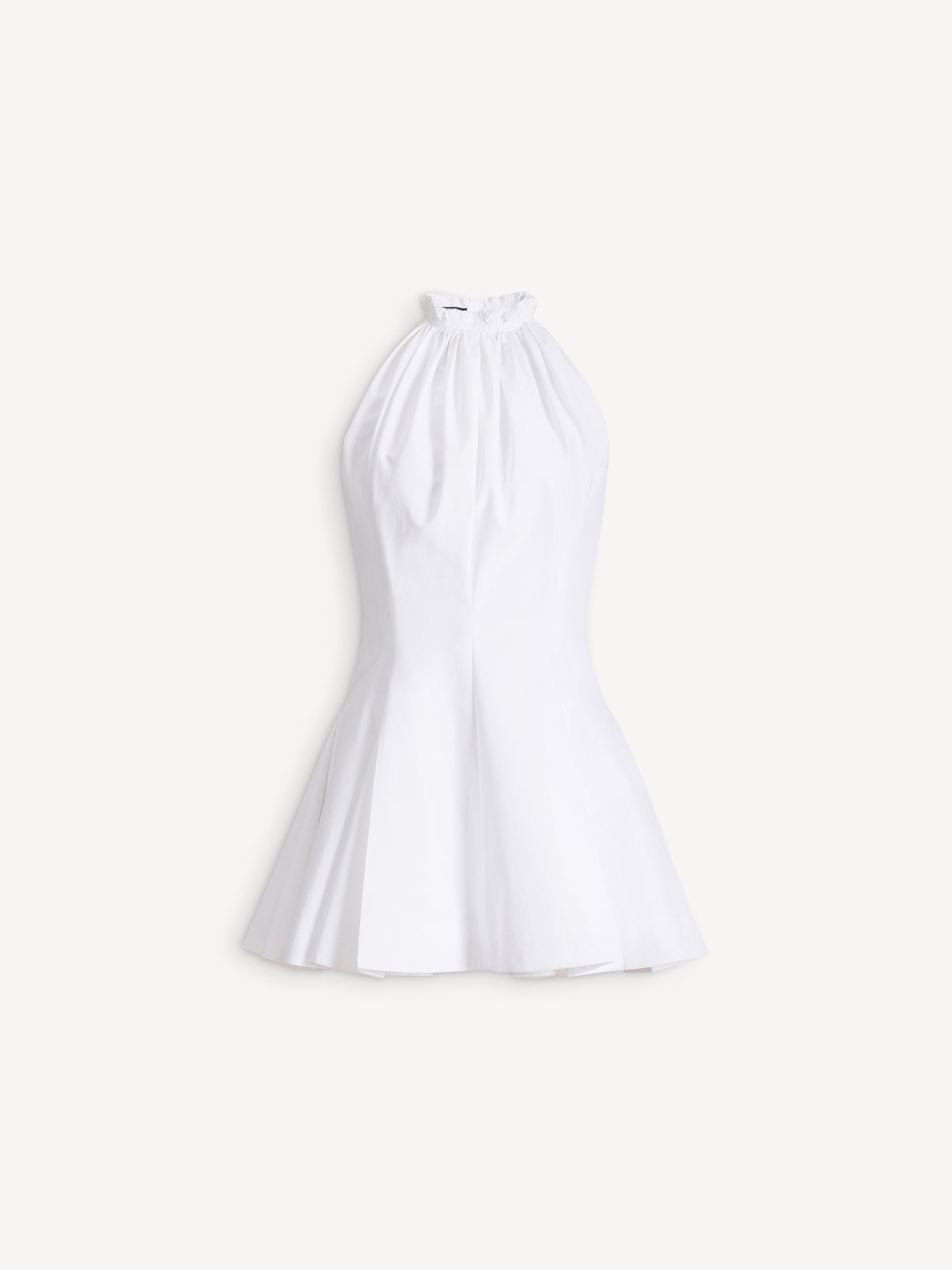 Flared cotton poplin dress