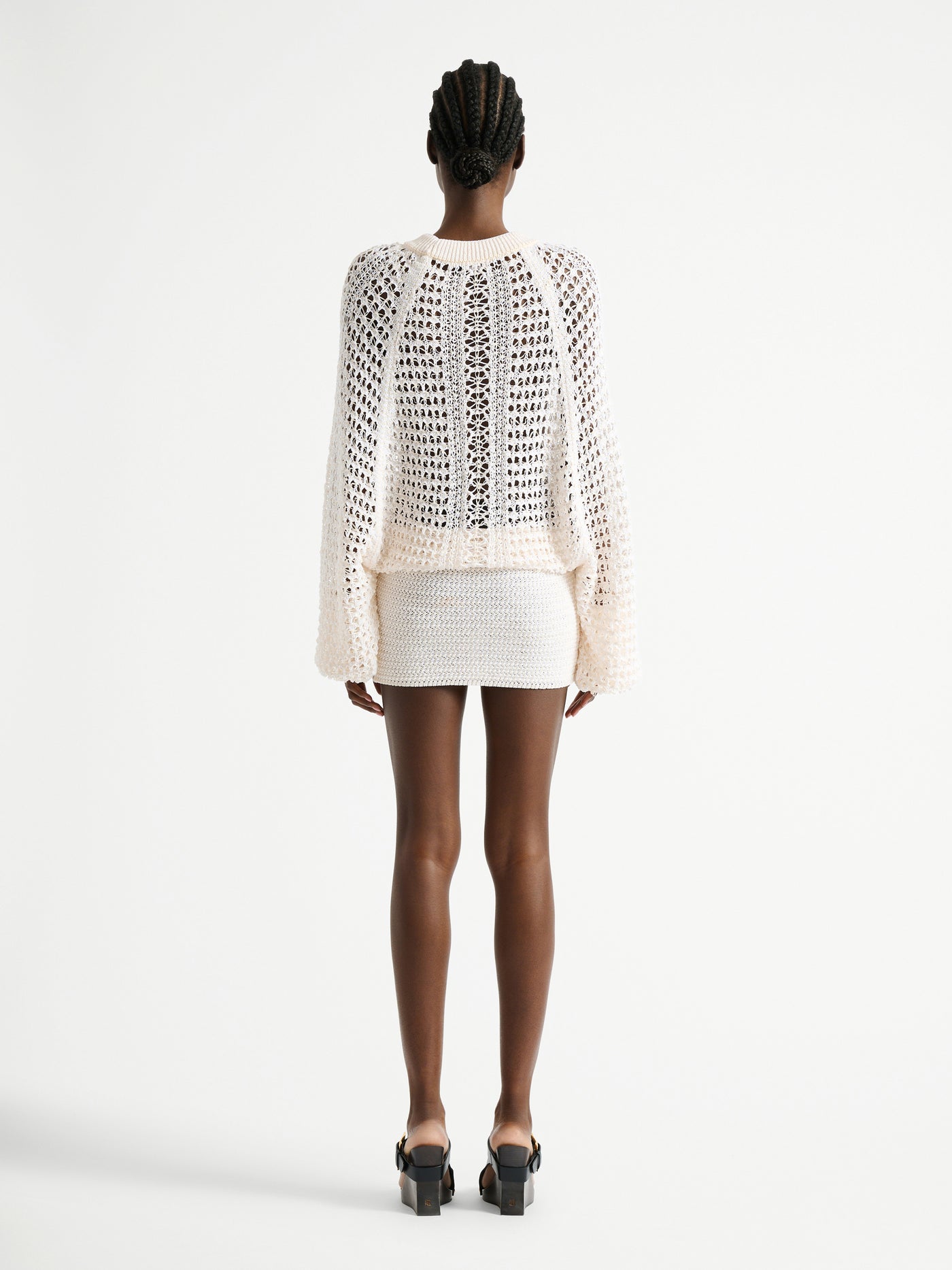 Short crochet lace dress