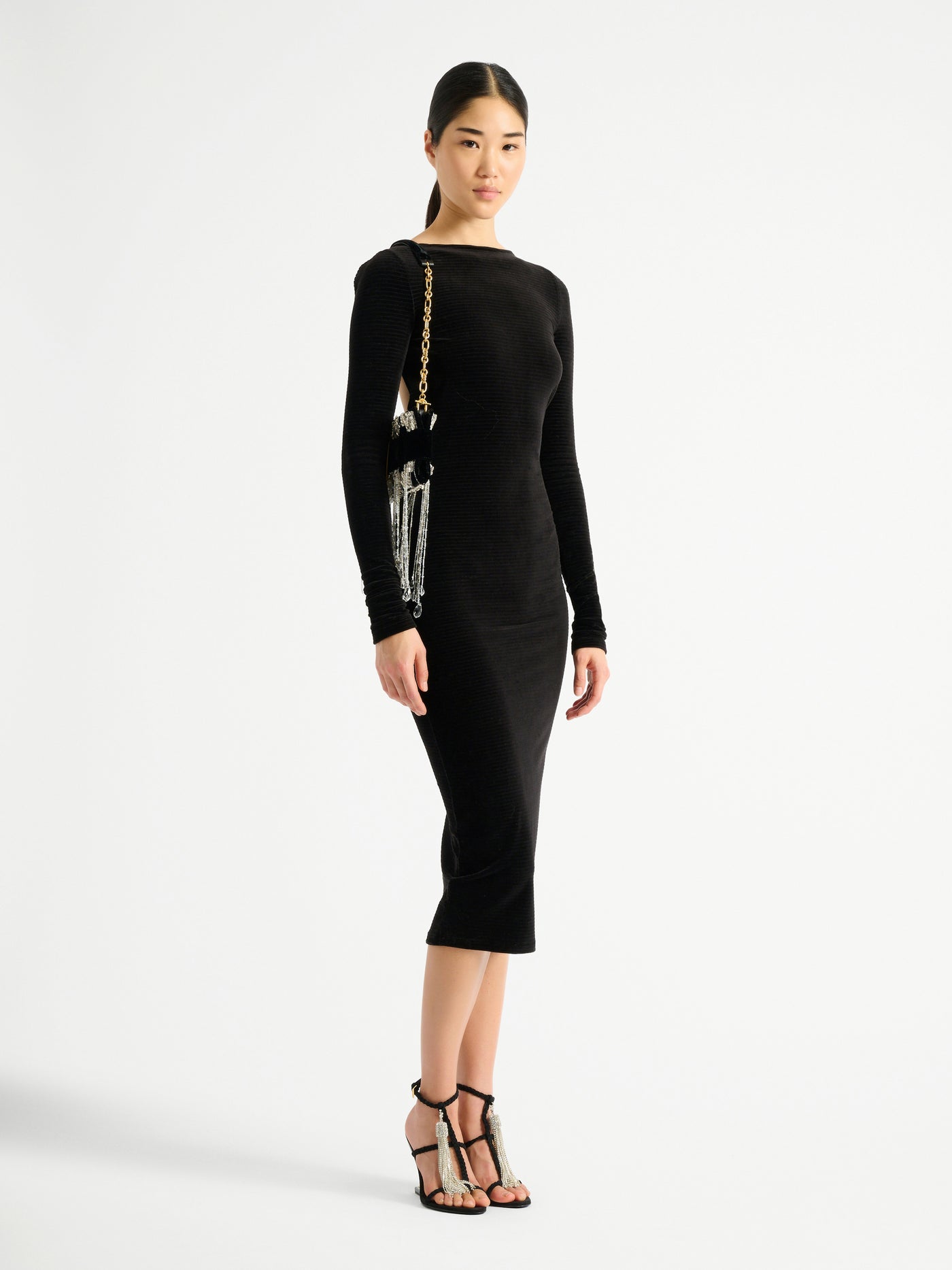 Long velvet dress