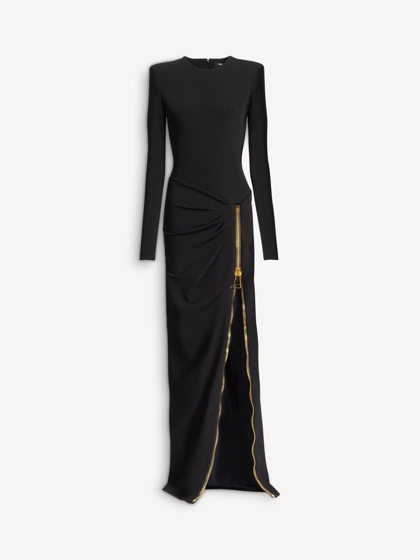 Long slit dress with zip