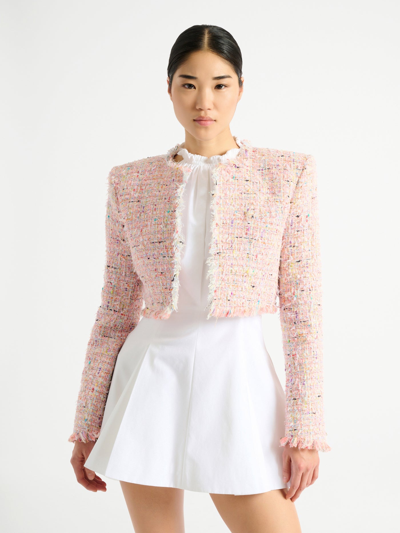 Cropped tweed jacket
