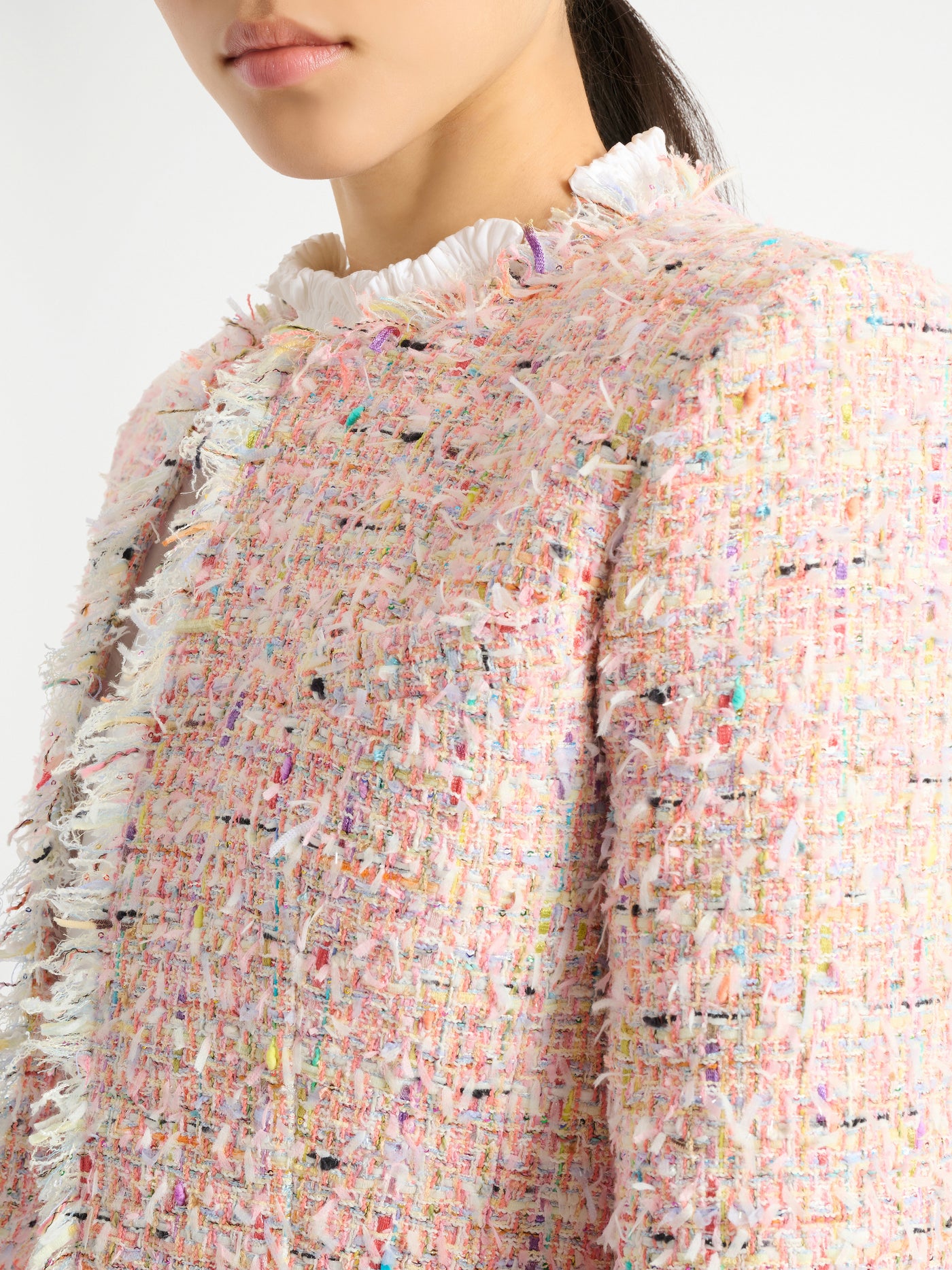 Cropped tweed jacket