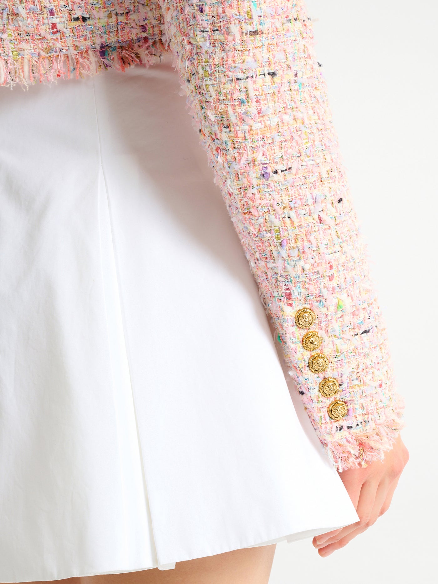 Cropped tweed jacket
