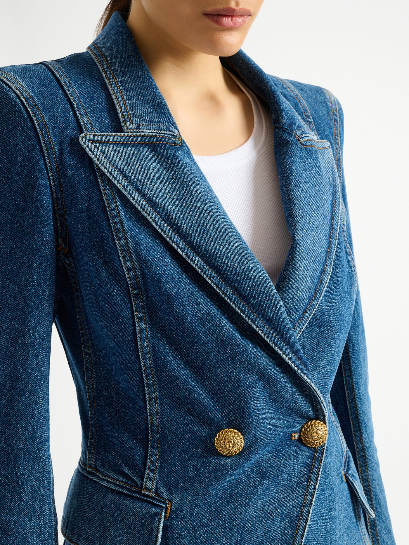Denim 2-button jacket