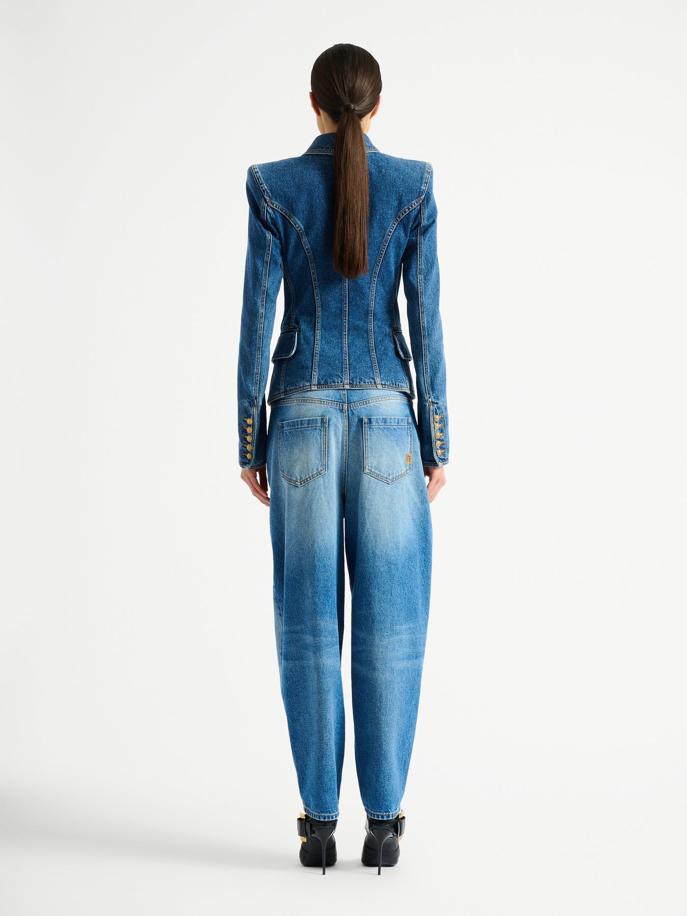 Denim 2-button jacket