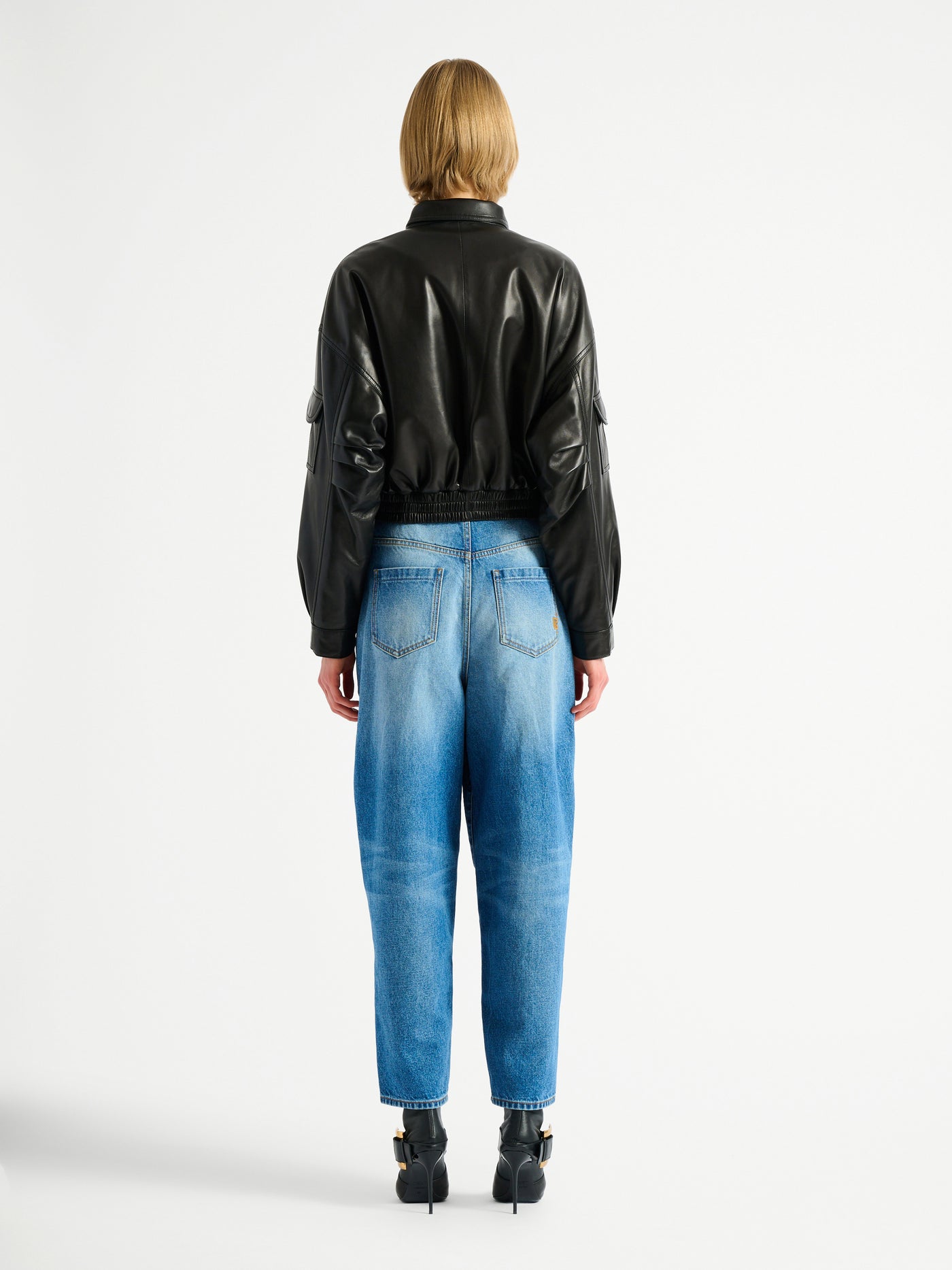 Lambskin bomber jacket