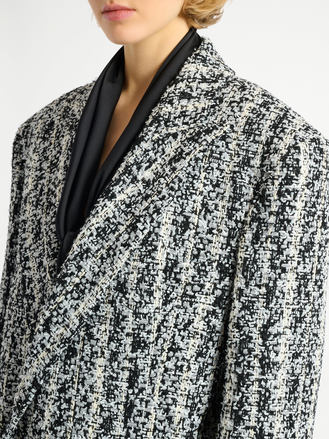 Long tweed coat