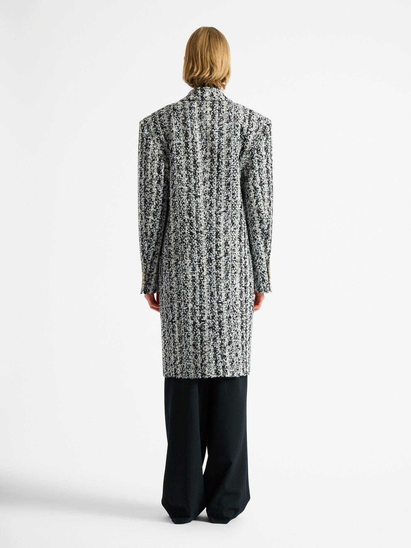 Long tweed coat