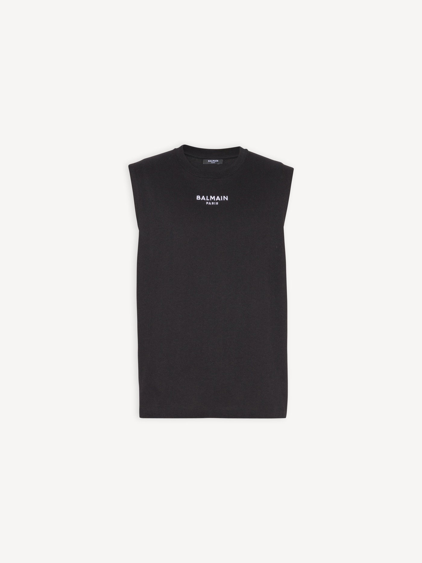 Embroidered Balmain Paris tank top
