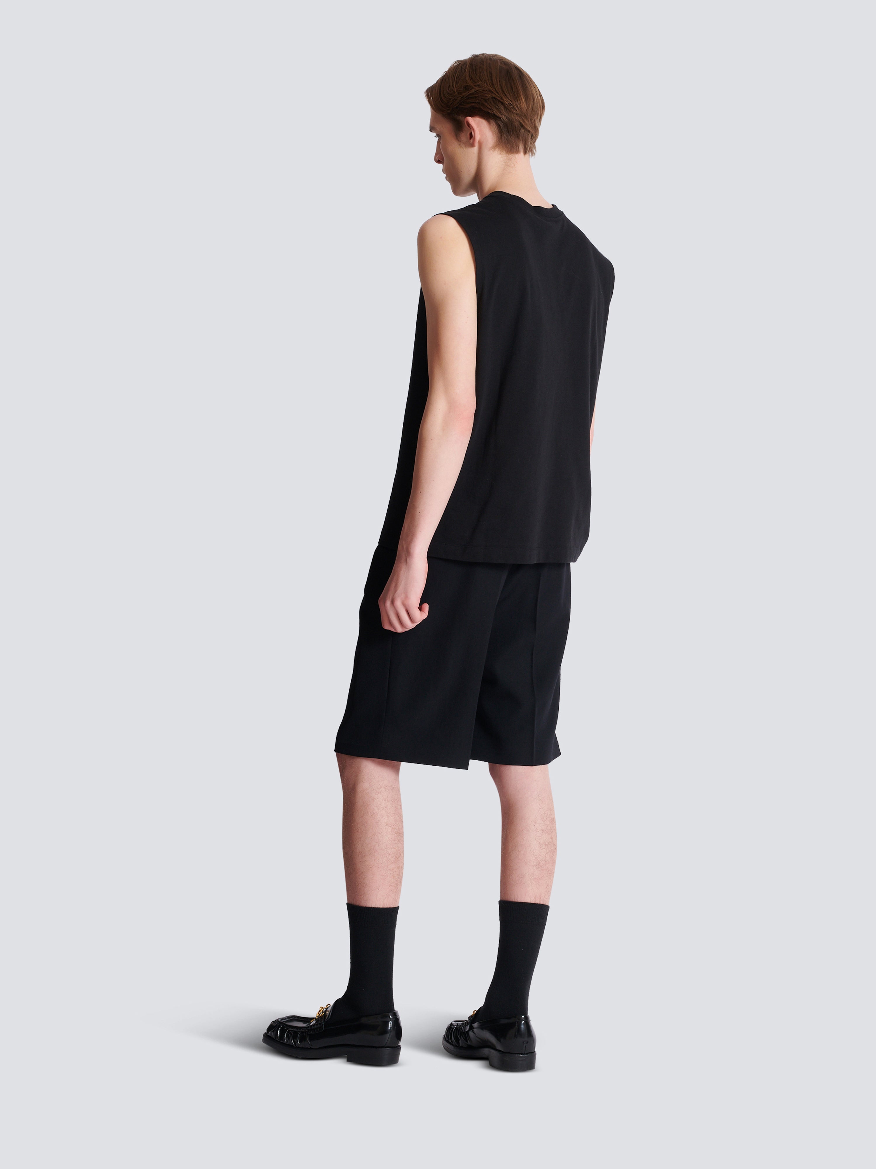 Balmain Paris 刺しゅうタンクトップ ブラック - メンズ | BALMAIN