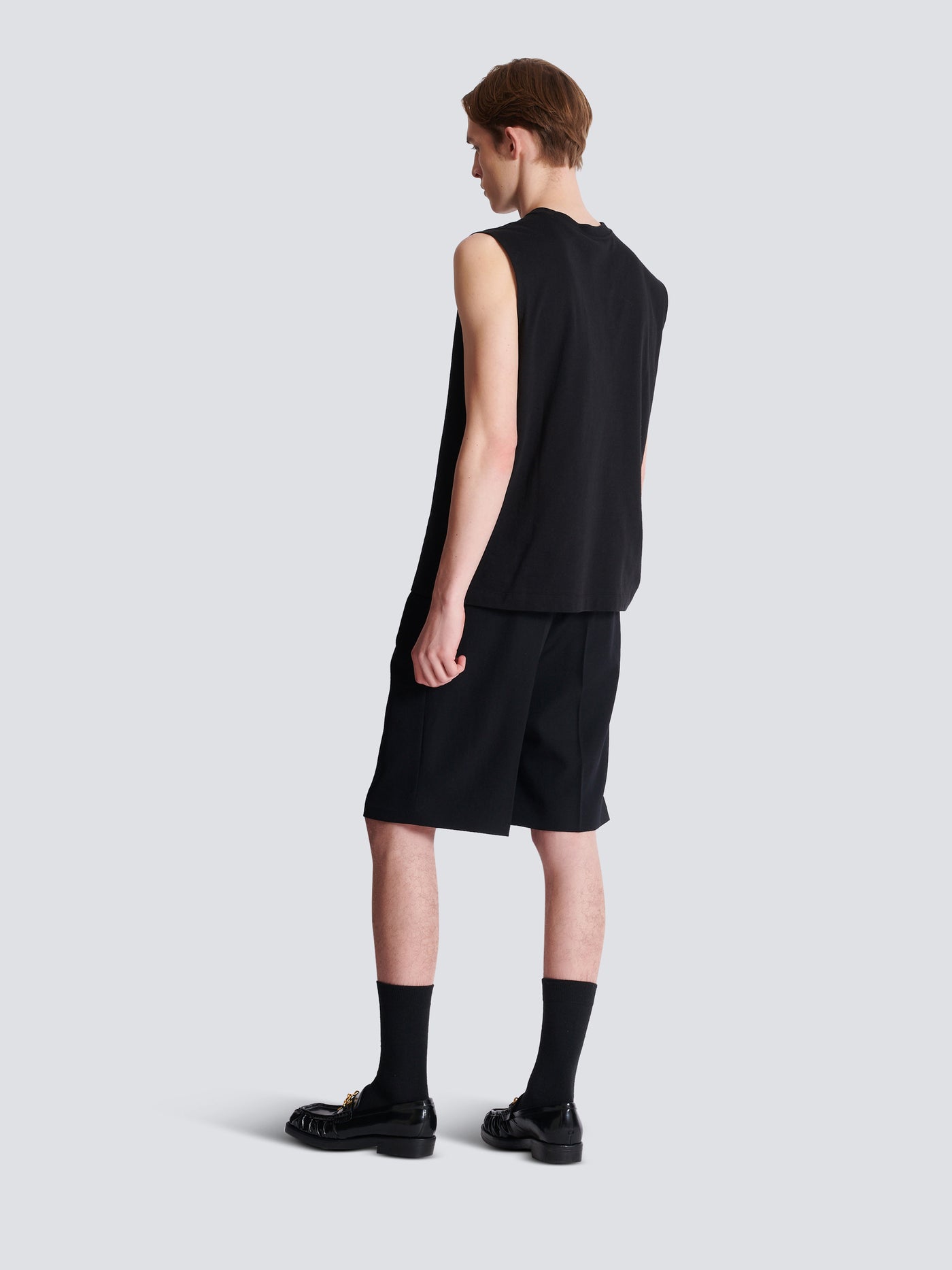 Embroidered Balmain Paris tank top