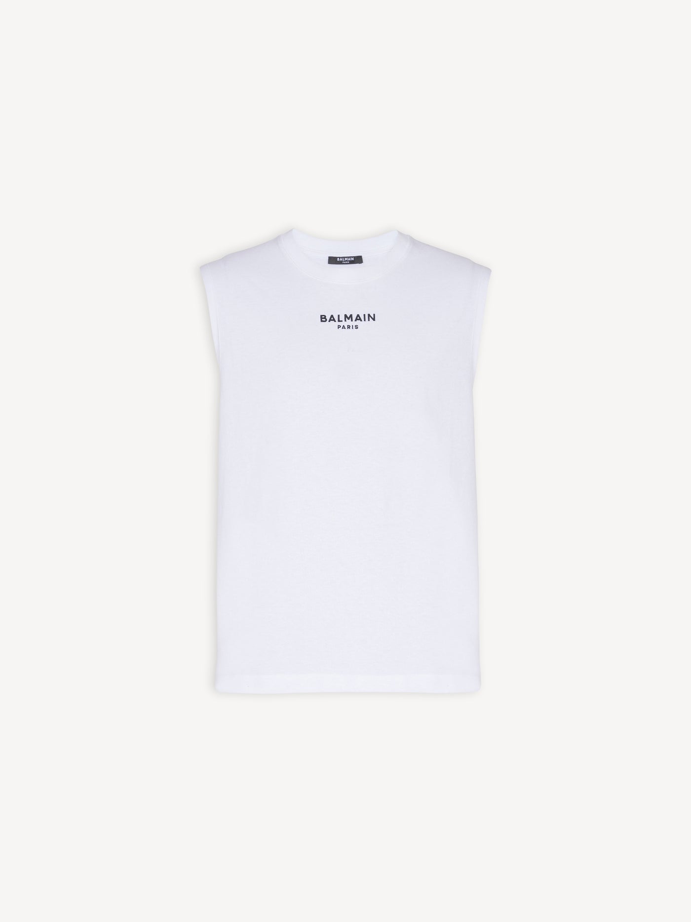Embroidered Balmain Paris tank top