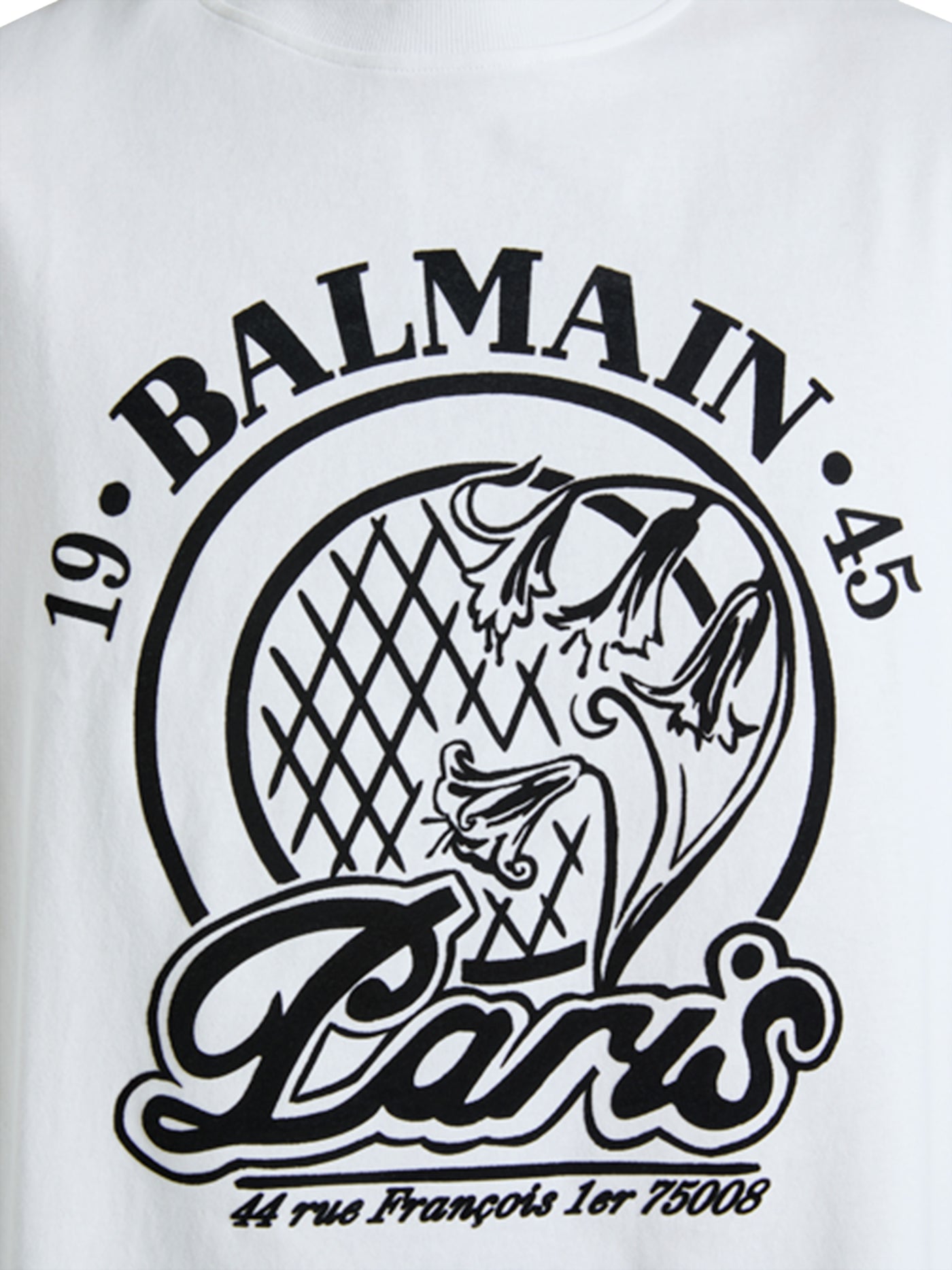 Flocked Balmain Quilted tank top