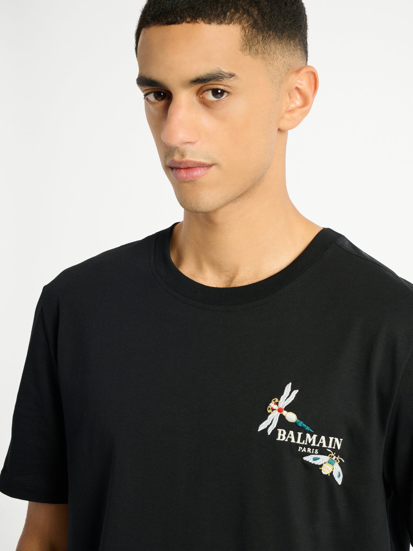 Embroidered Balmain Insect T-shirt