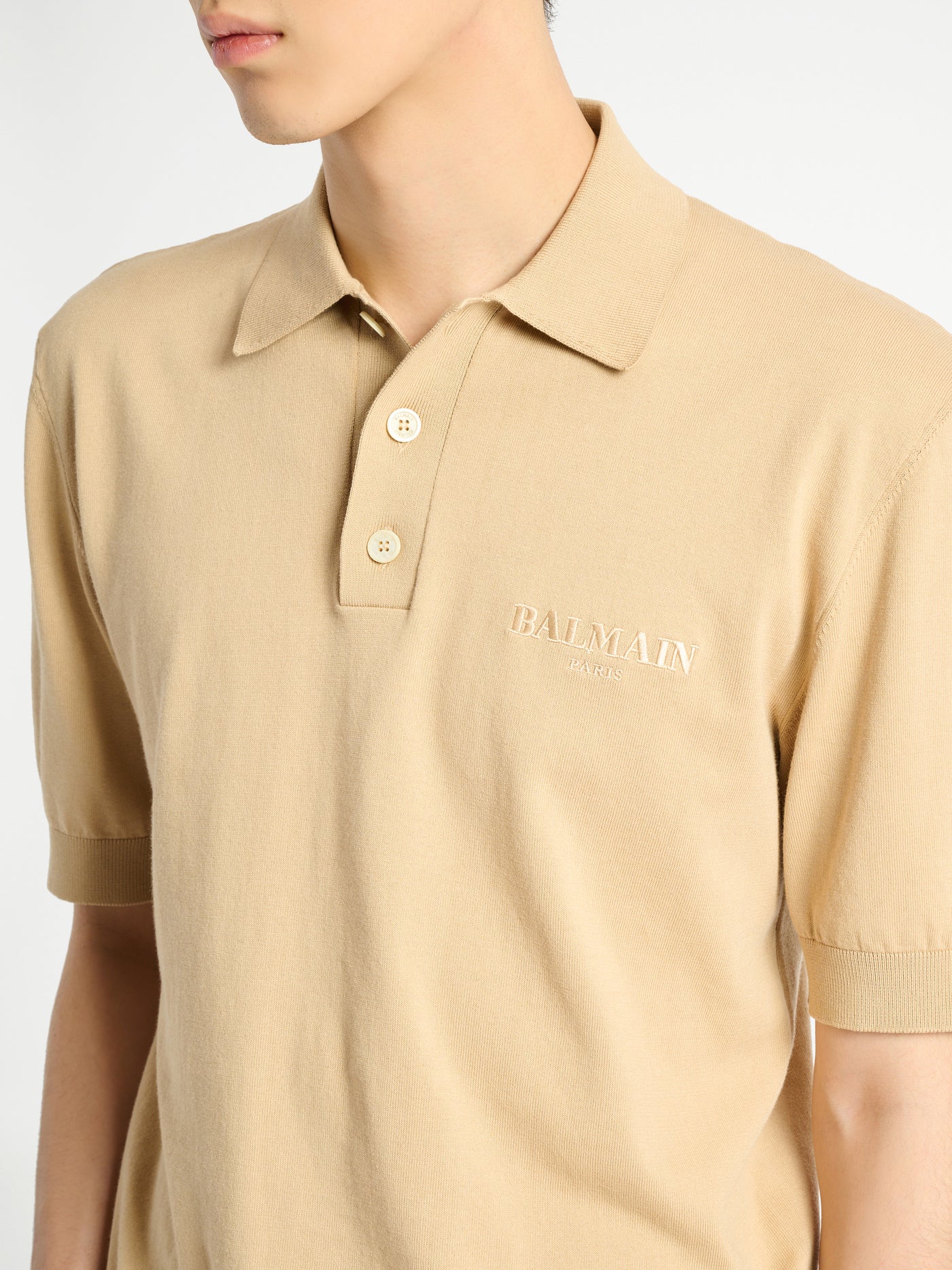 Embroidered Balmain Vintage polo