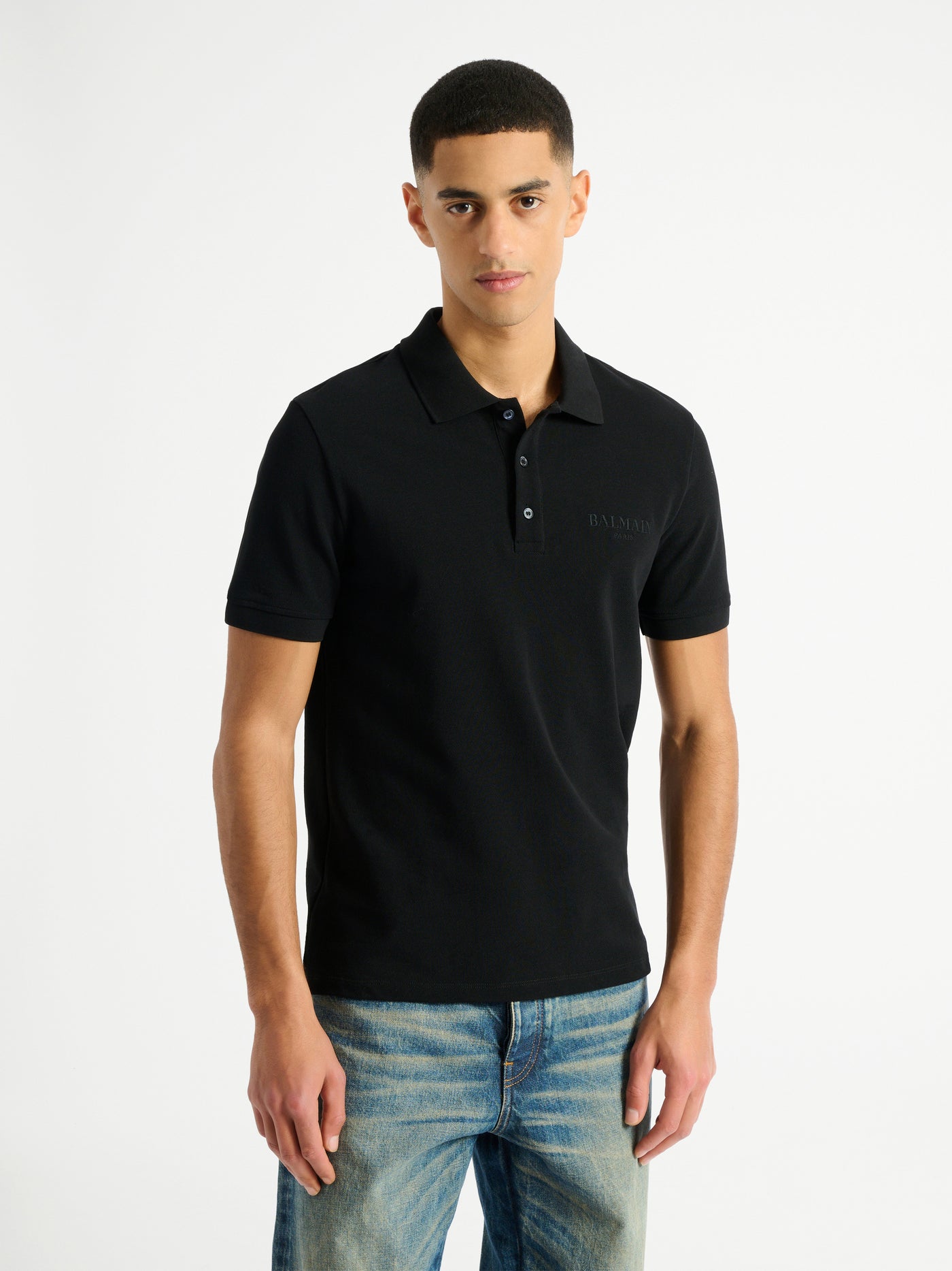 Embroidered Balmain Vintage polo