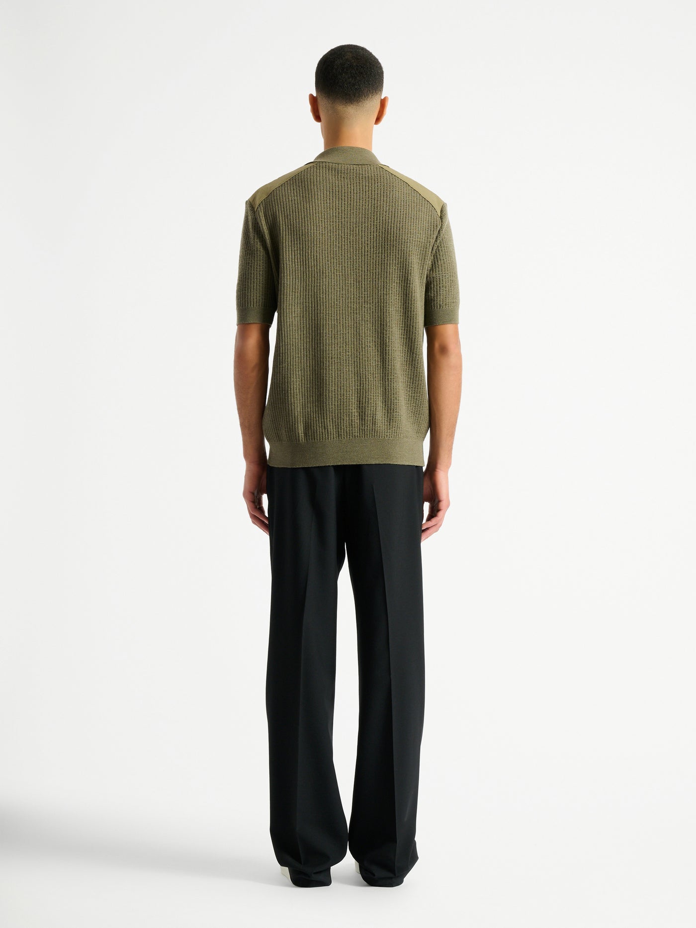 Balmain Vintage Utility ribbed knit polo