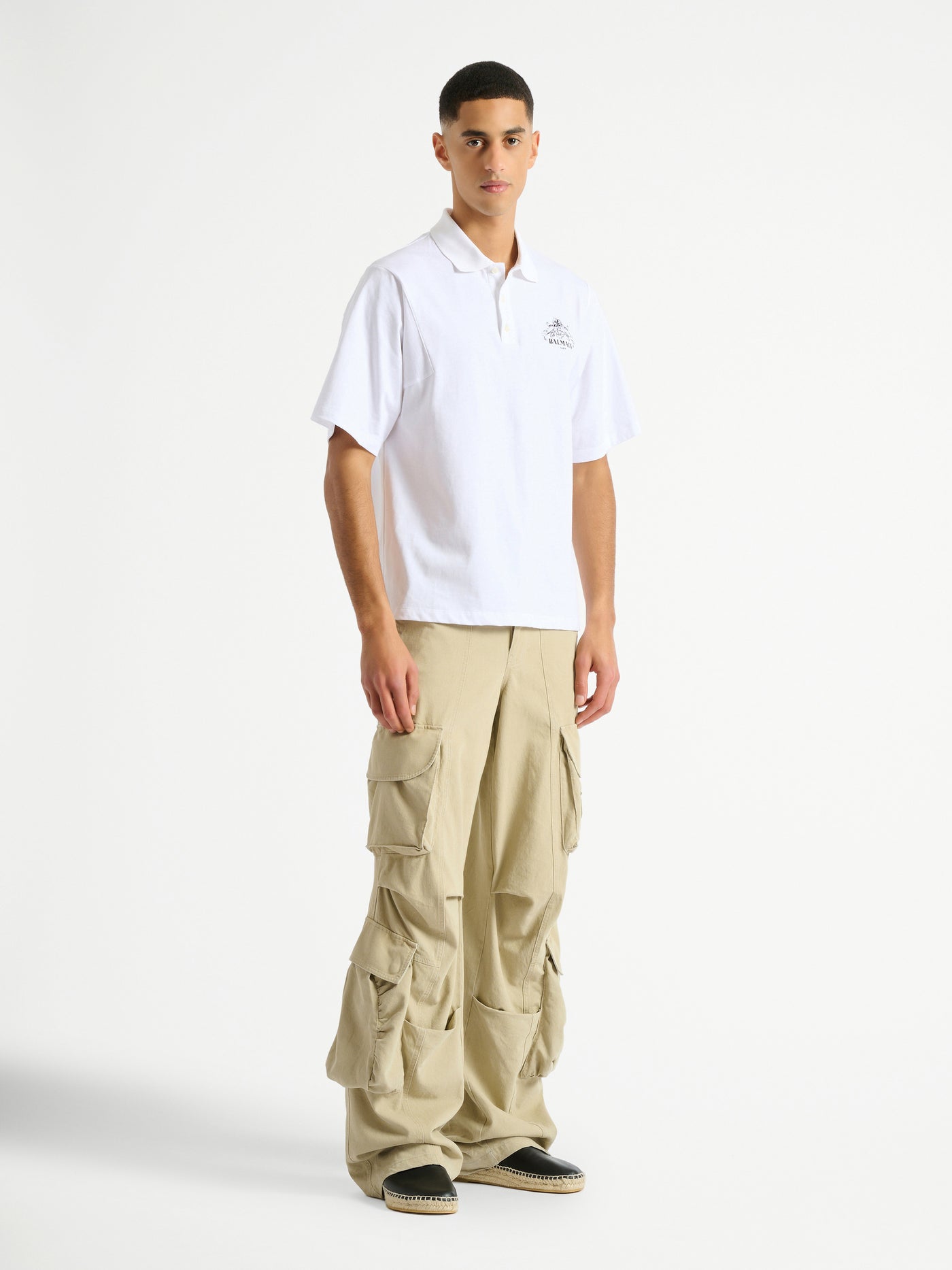Printed Balmain Vine polo