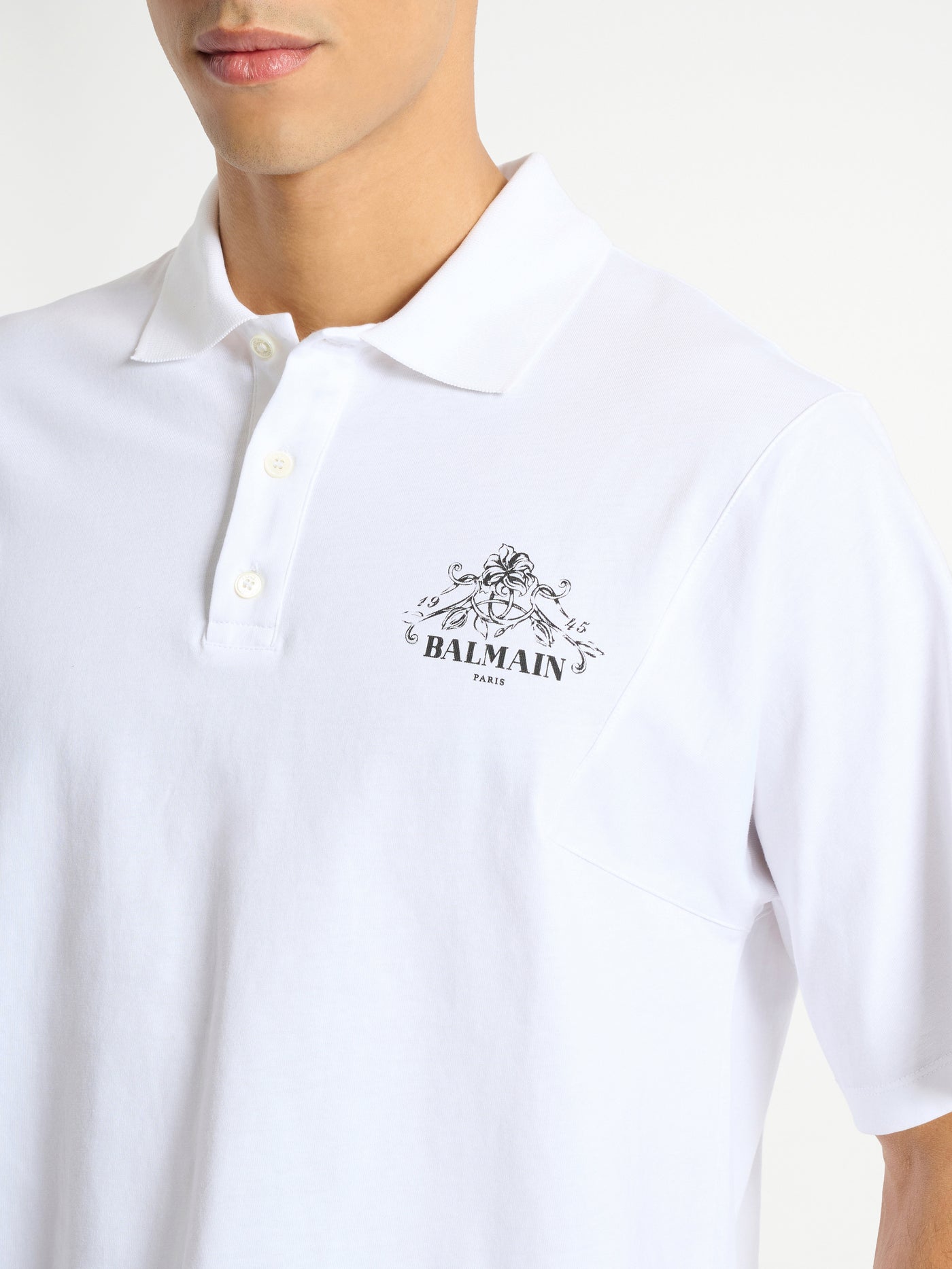 Printed Balmain Vine polo