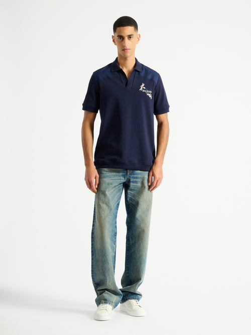 Embroidered Balmain Insect polo