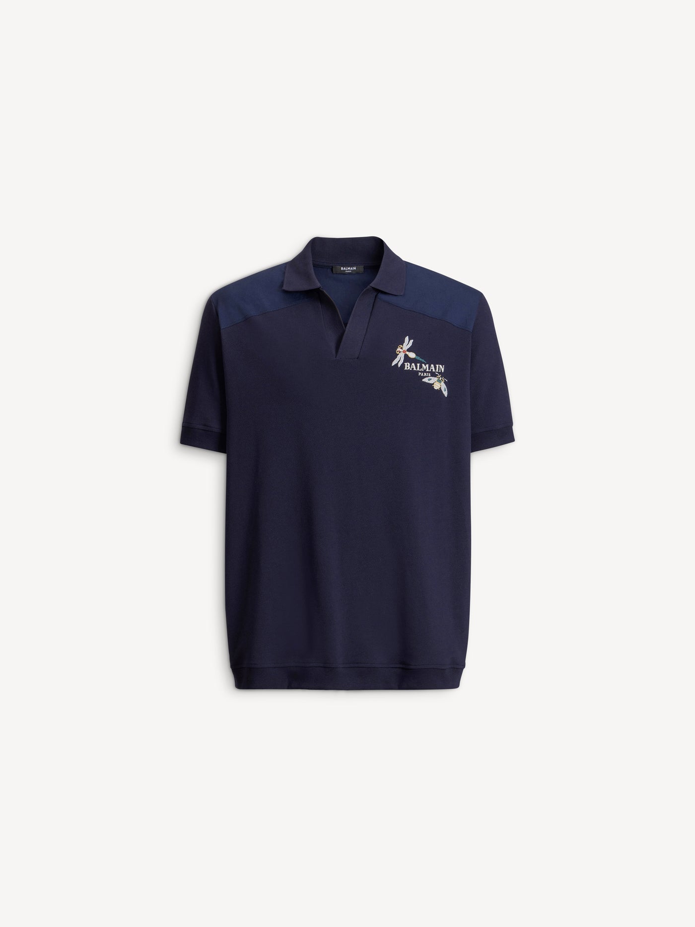 Embroidered Balmain Insect polo