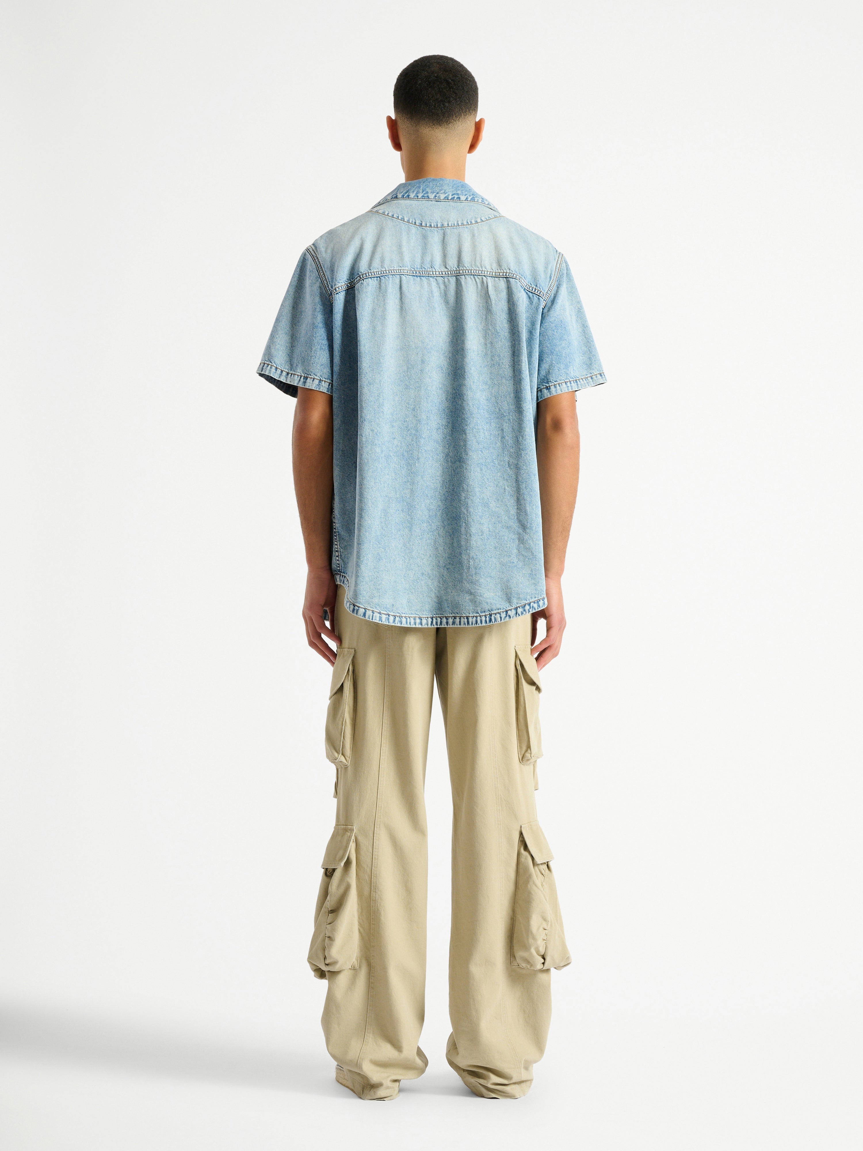 Light blue denim shirt blue - Men | BALMAIN