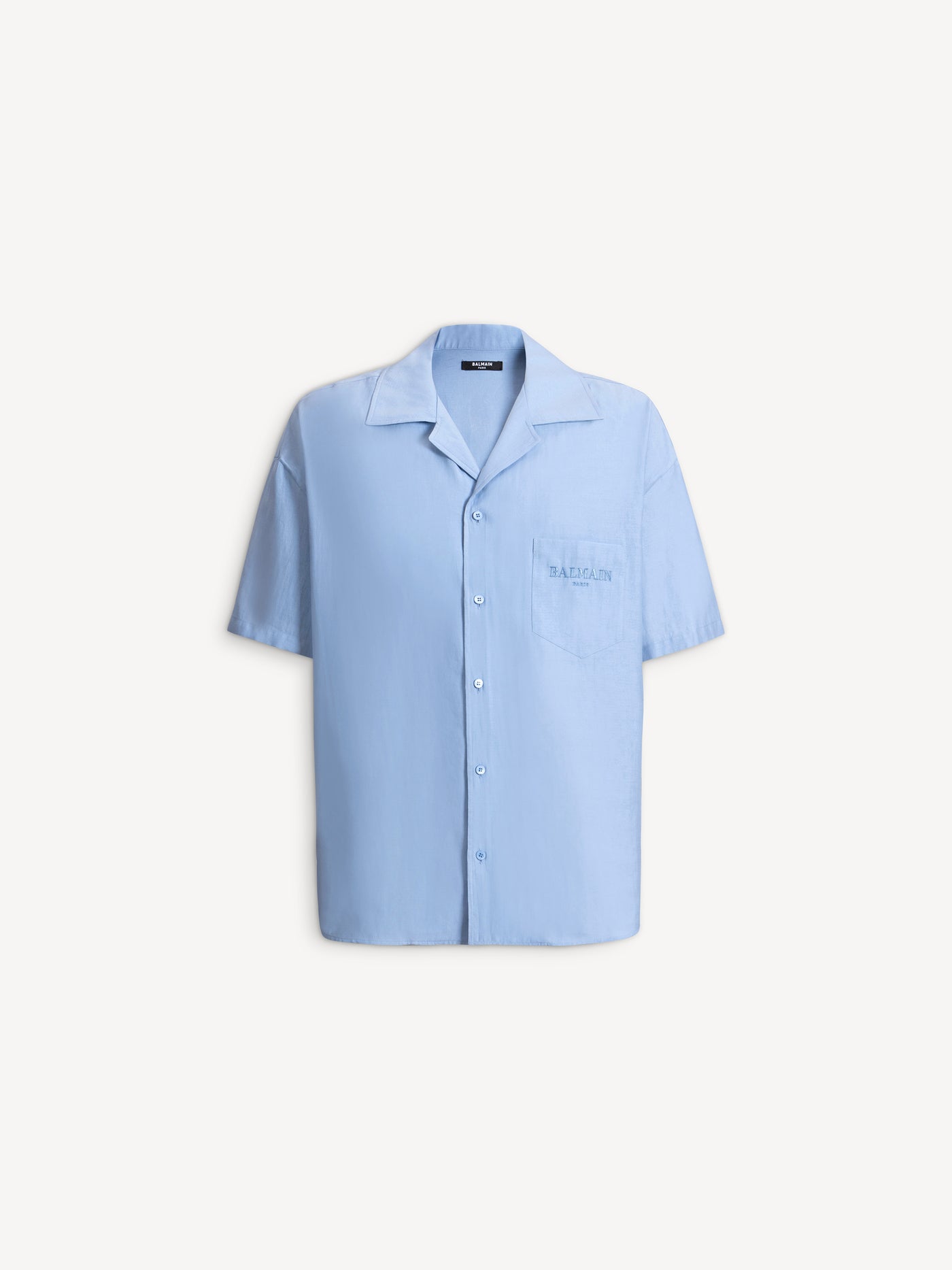 Balmain Vintage shirt in herringbone poplin