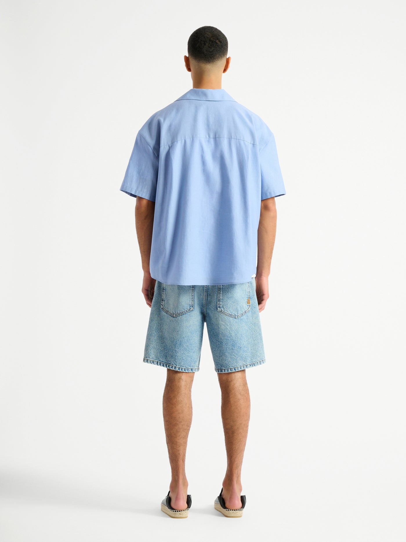 Balmain Vintage shirt in herringbone poplin