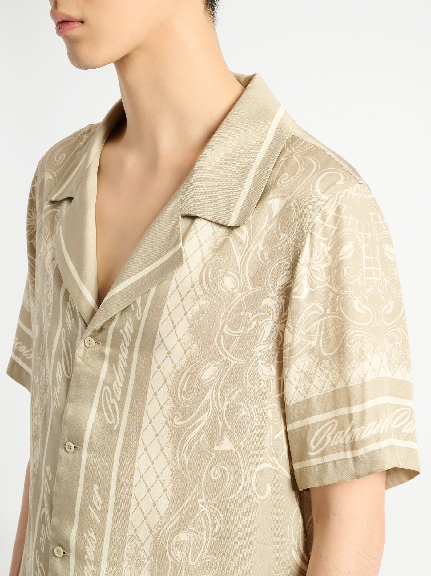 Printed Foulard pyjama shirt