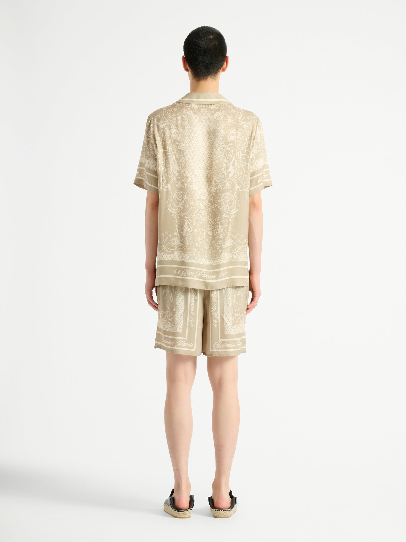 Printed Foulard pyjama shirt
