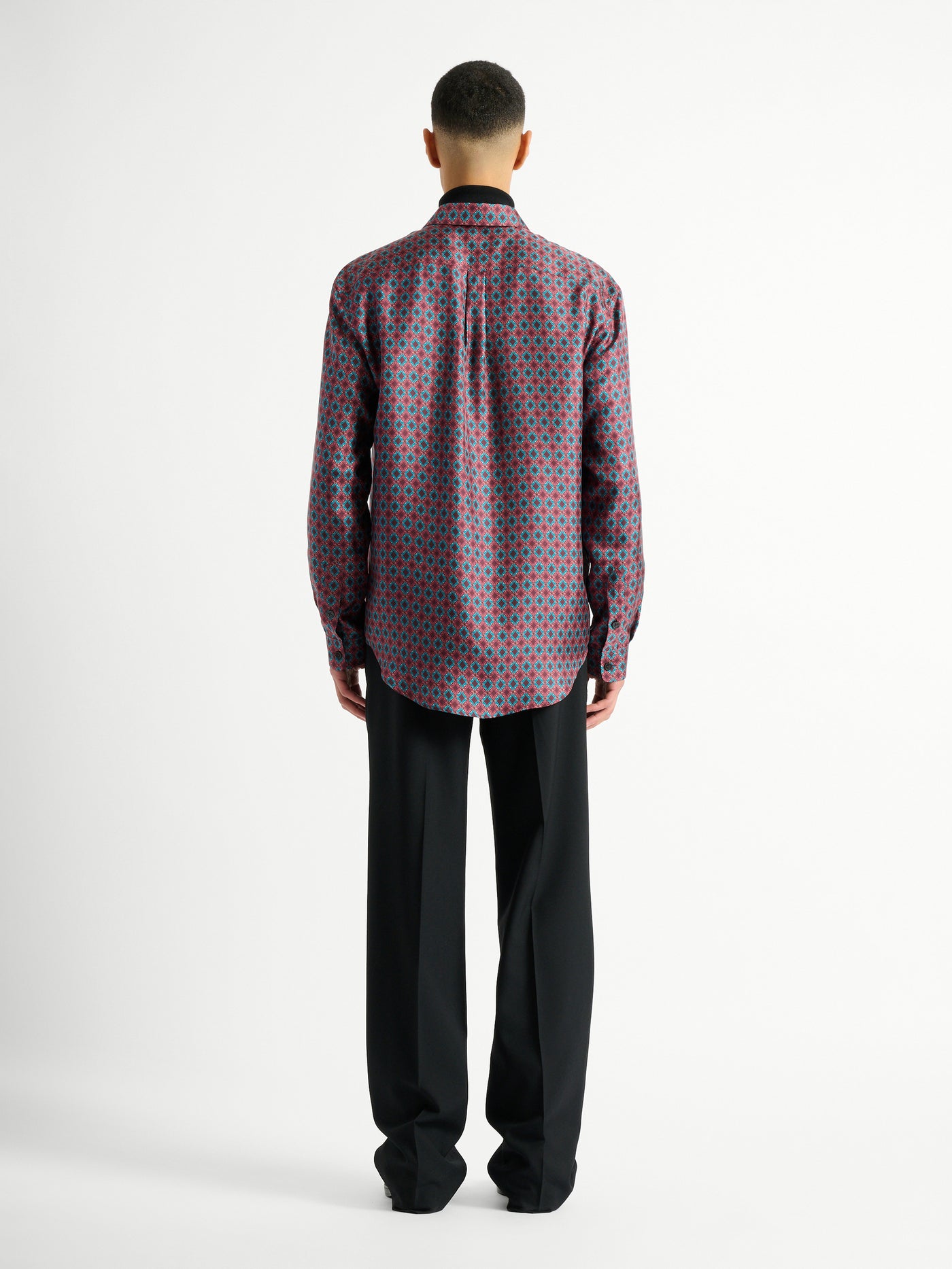 Printed silk shirt