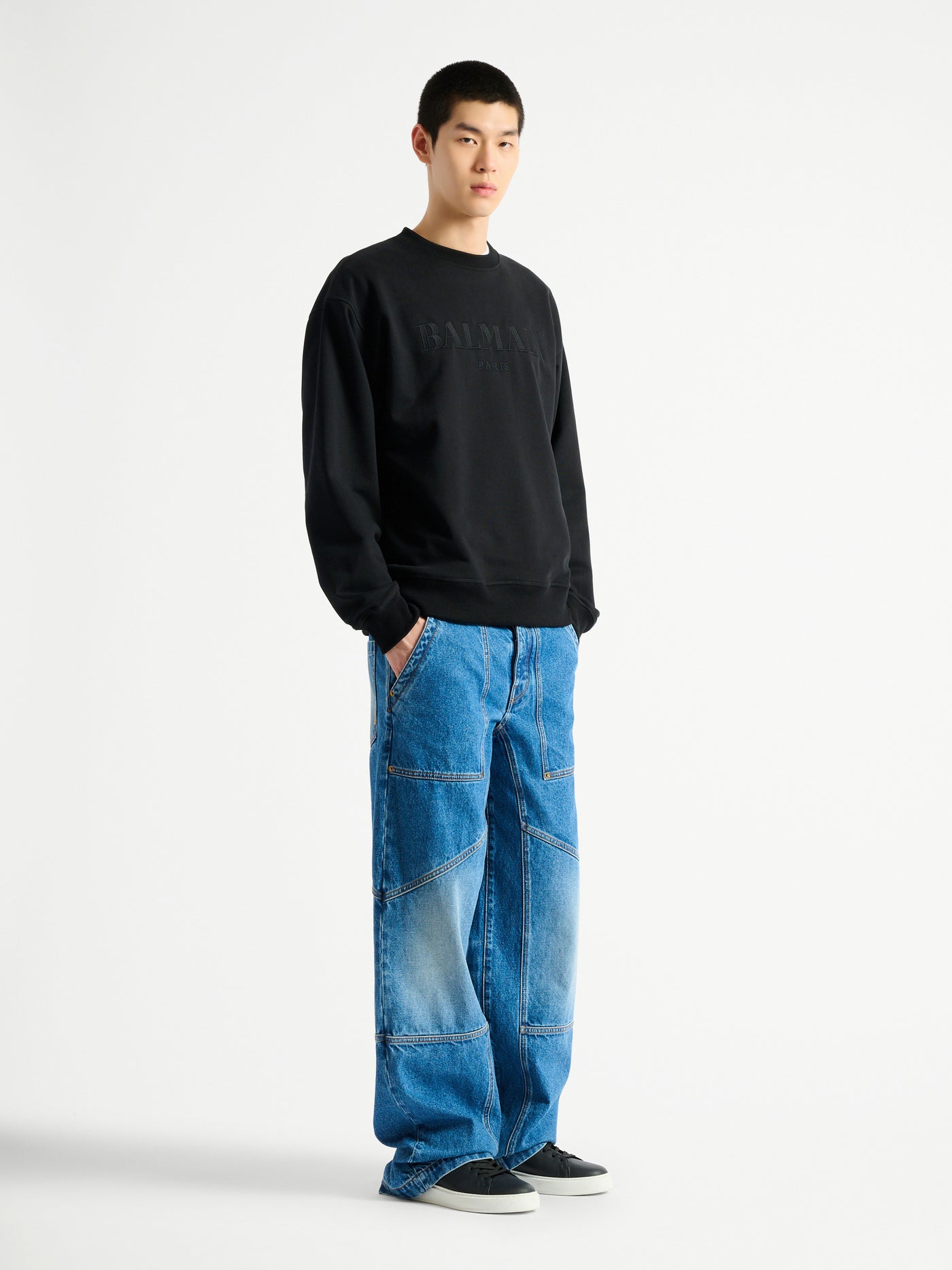 Embroidered Balmain Vintage sweatshirt