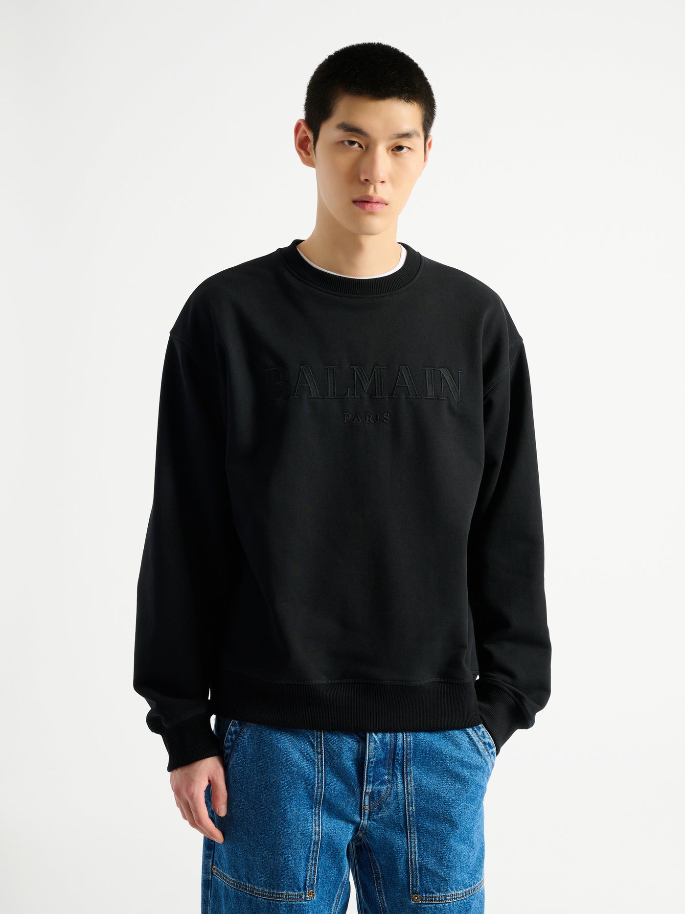 Embroidered Balmain Vintage sweatshirt