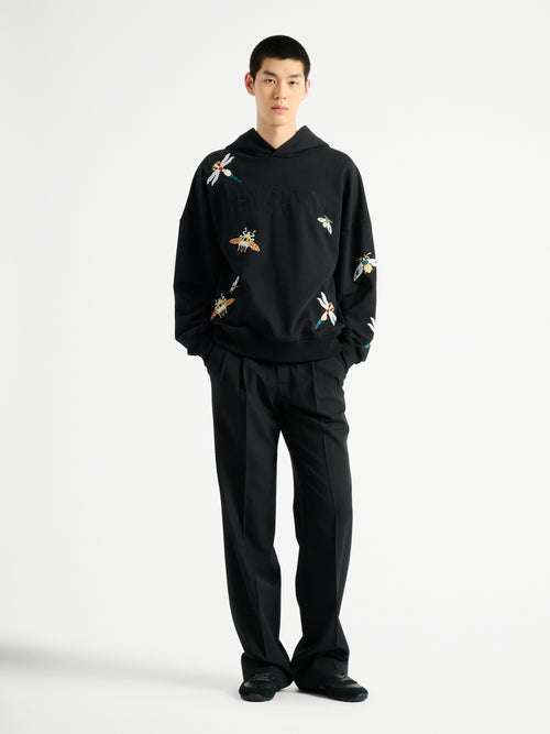 Embroidered Balmain Insect hoodie