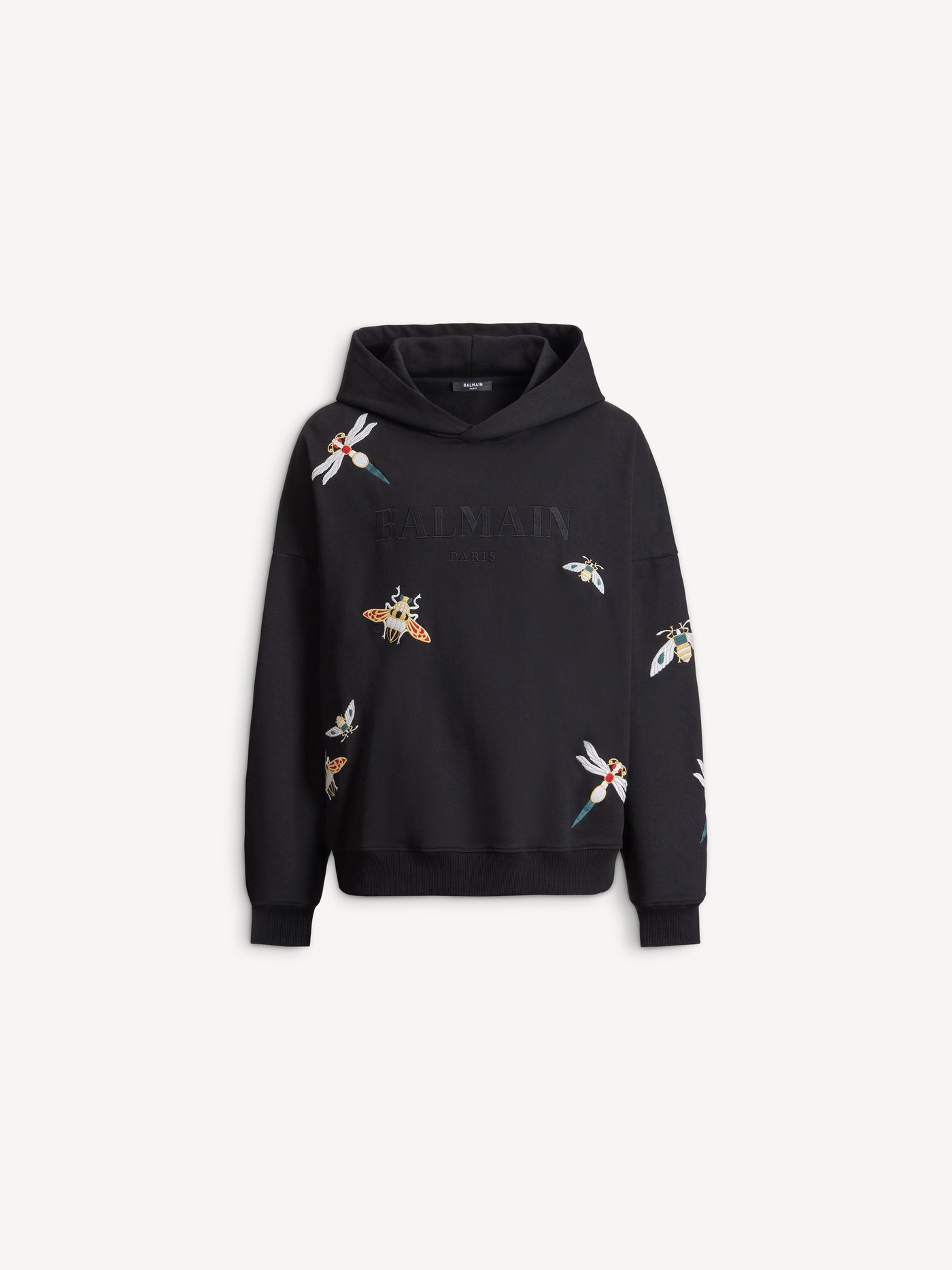 Embroidered Balmain Insect hoodie