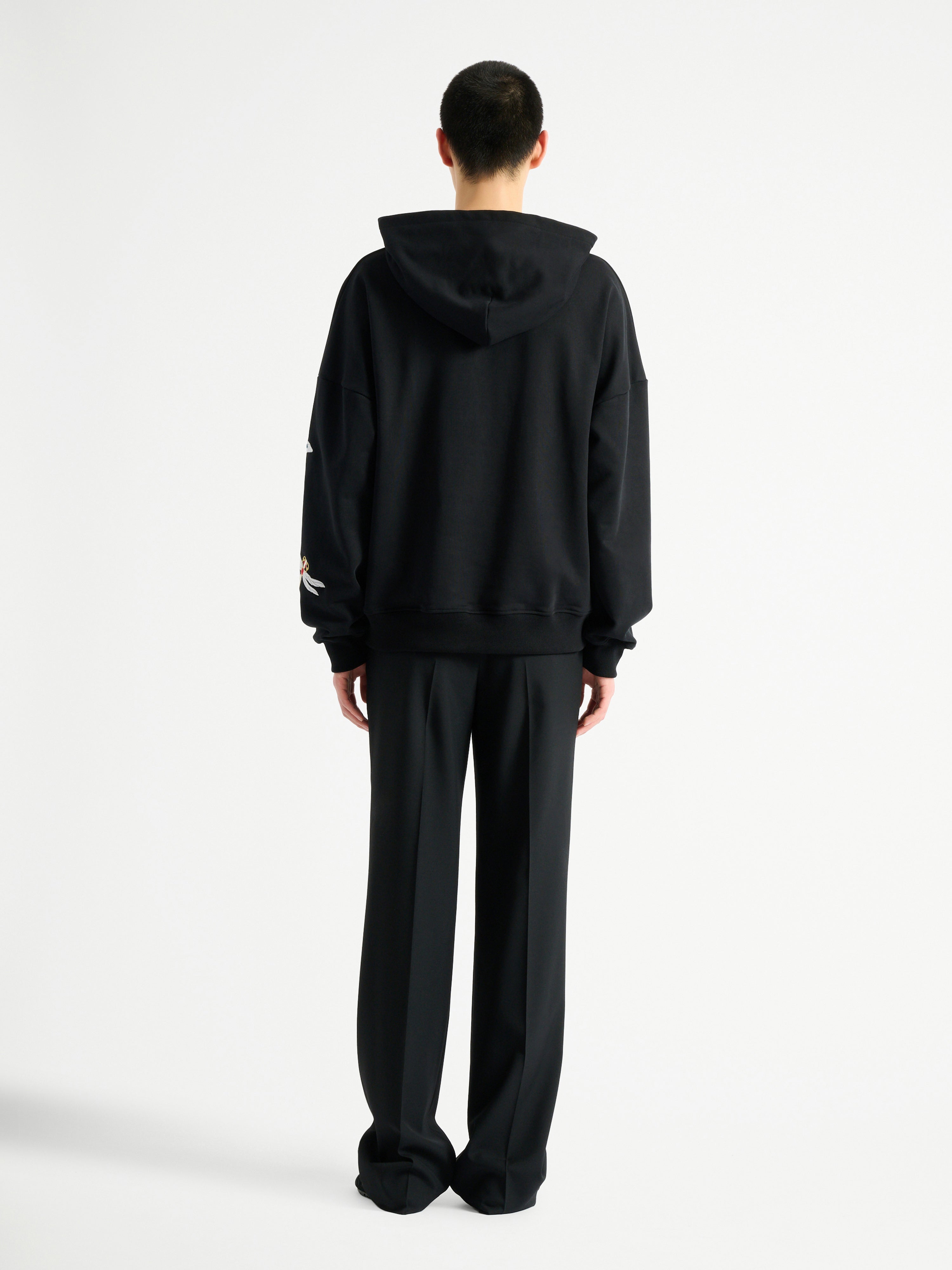 Balmain Insect 刺しゅうフーディー ブラック - メンズ | BALMAIN