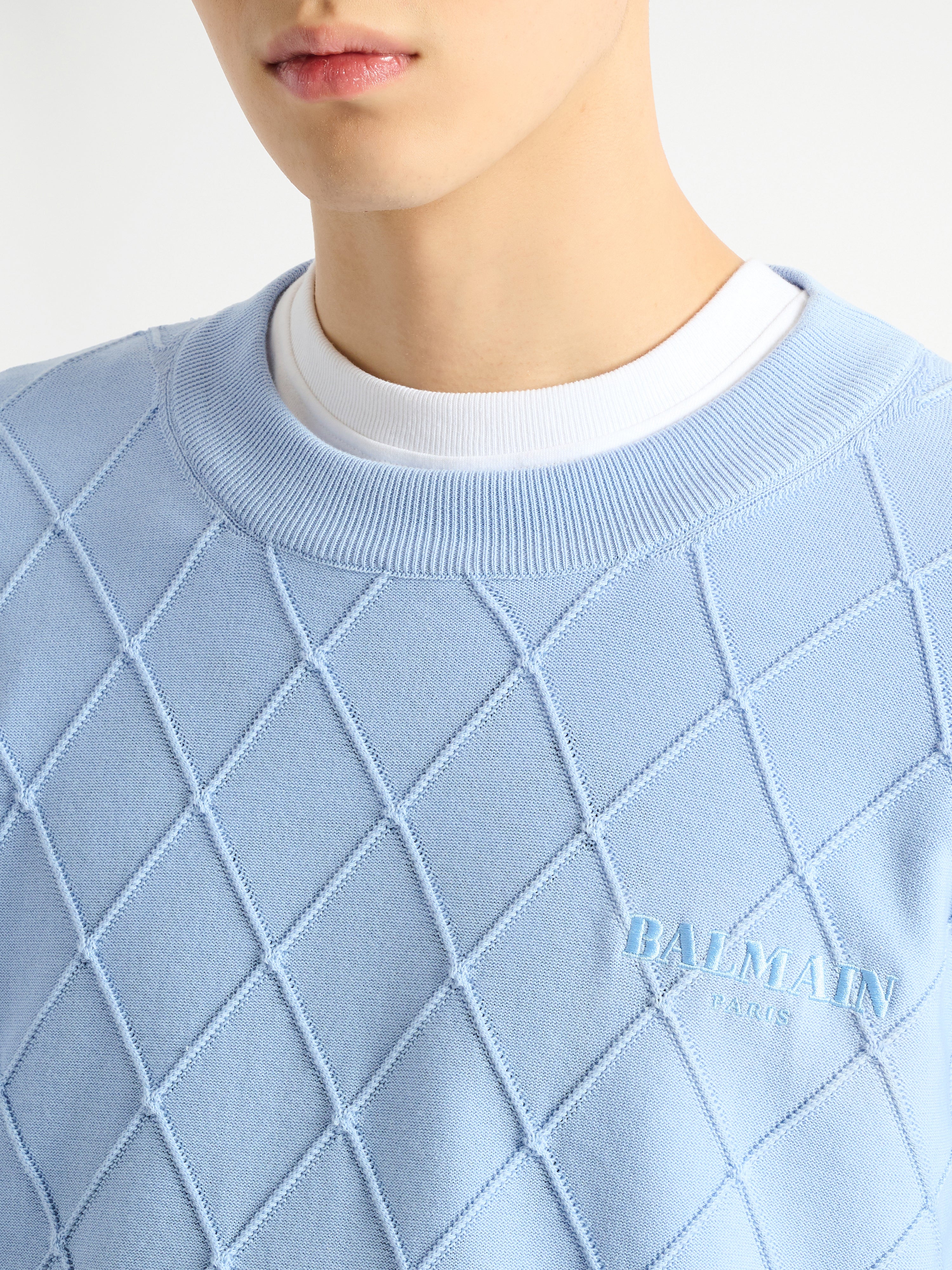 Balmain Vintage ニットセーター ブルー - メンズ | BALMAIN