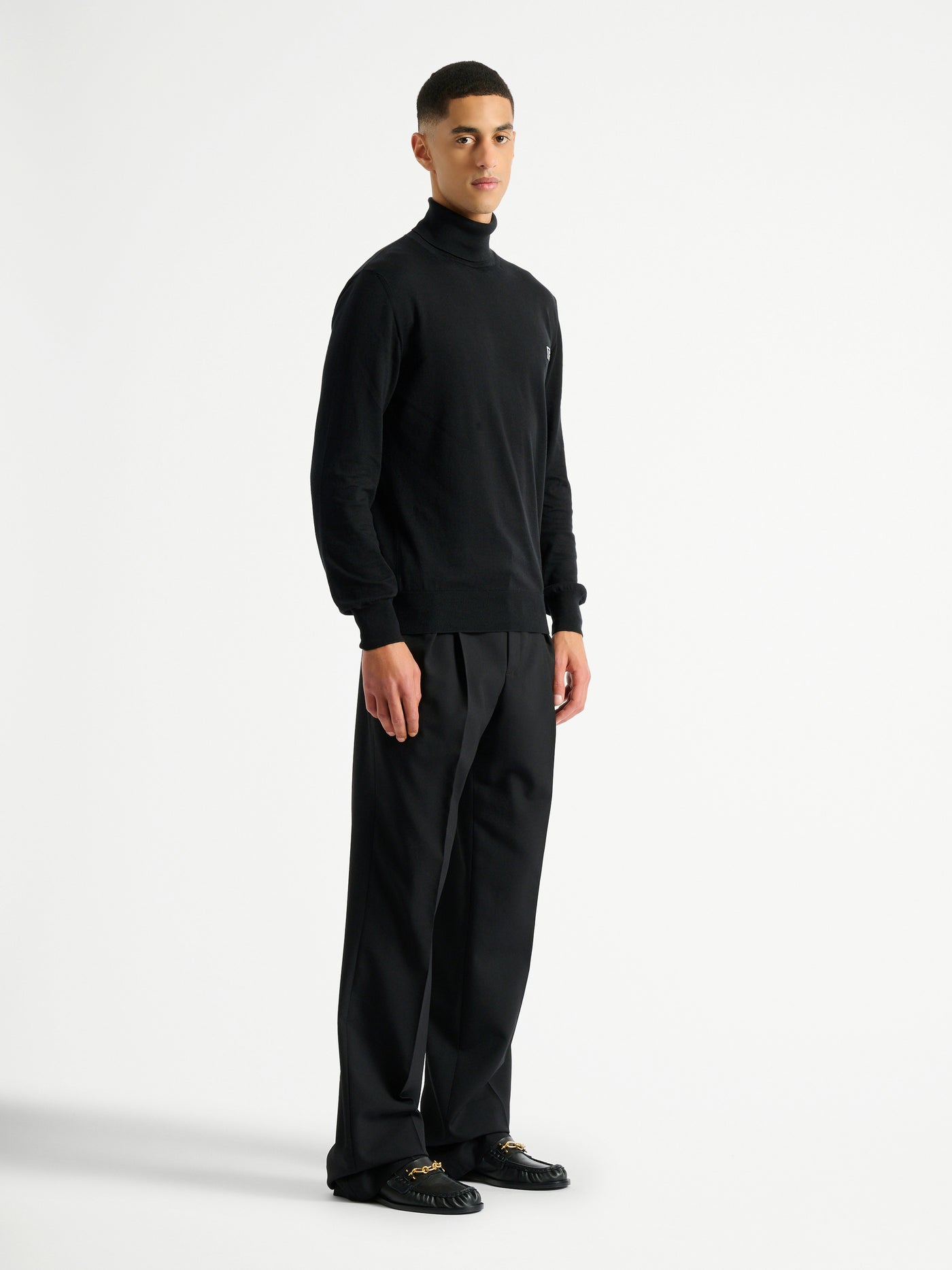 PB turtleneck jumper in cotton and silk