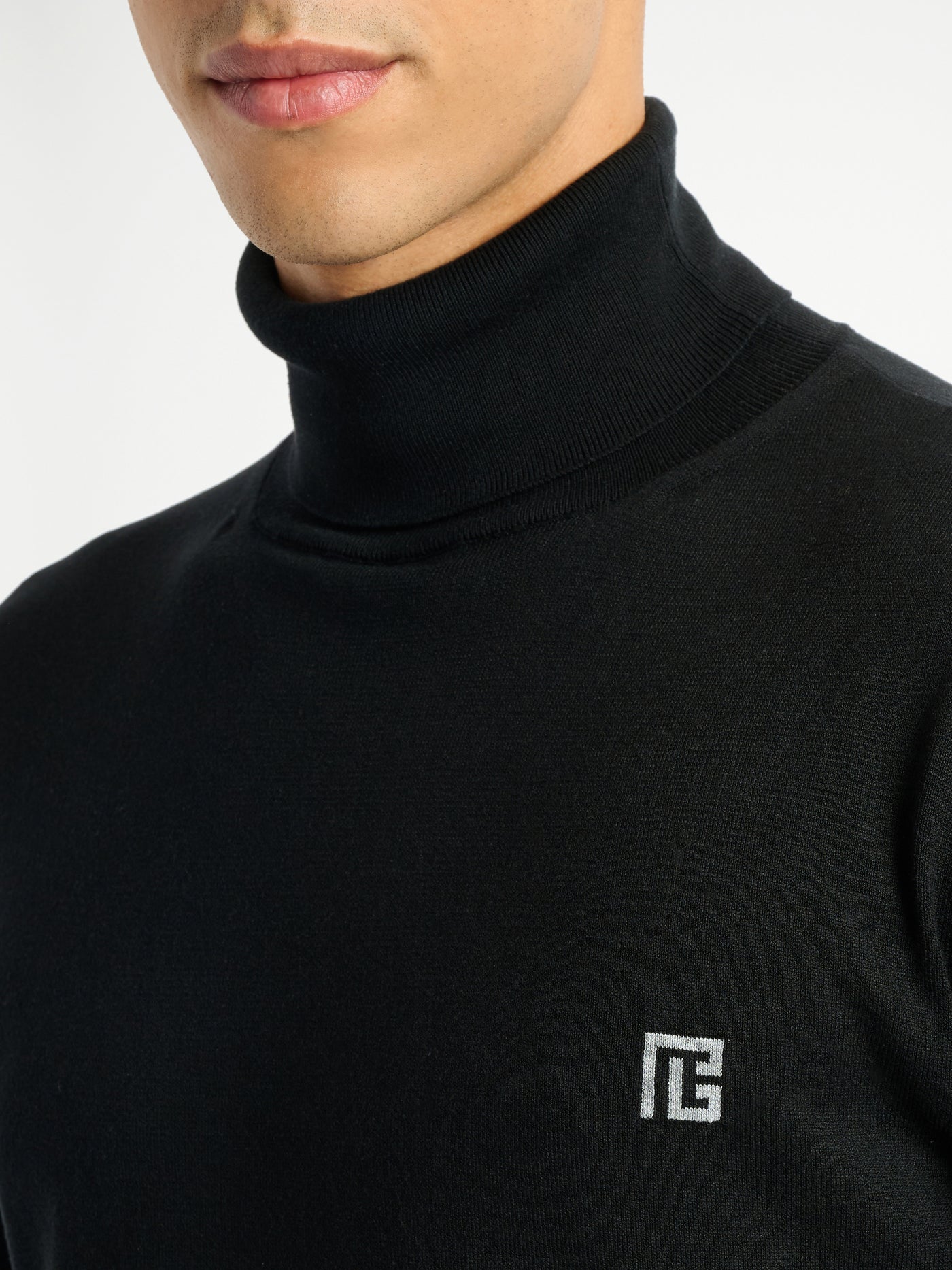 PB turtleneck jumper in cotton and silk