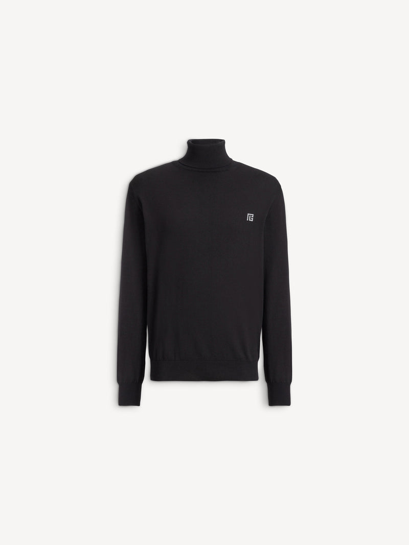 PB Rollkragenpullover aus Baumwolle und Seide