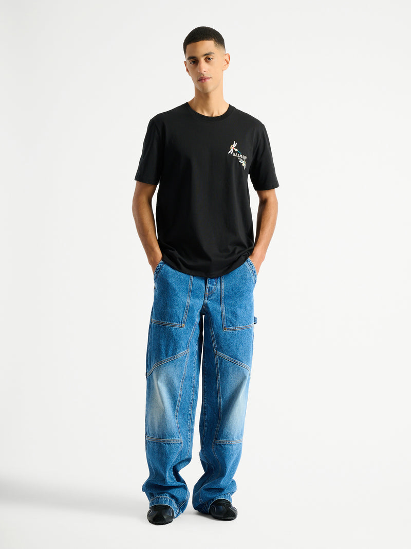 Vaqueros de trabajo de denim lavado Blue
