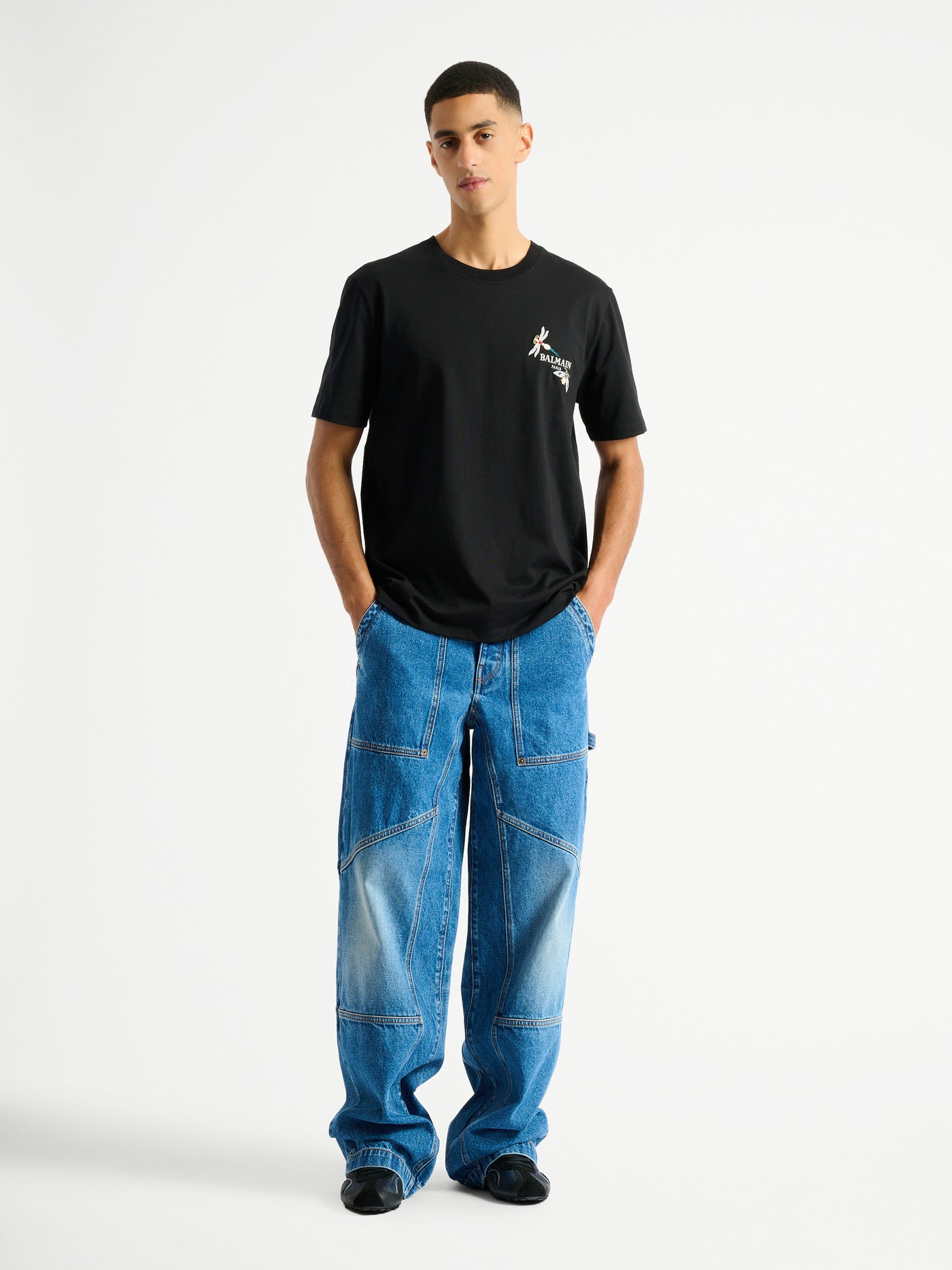 Blue denim carpenter jeans
