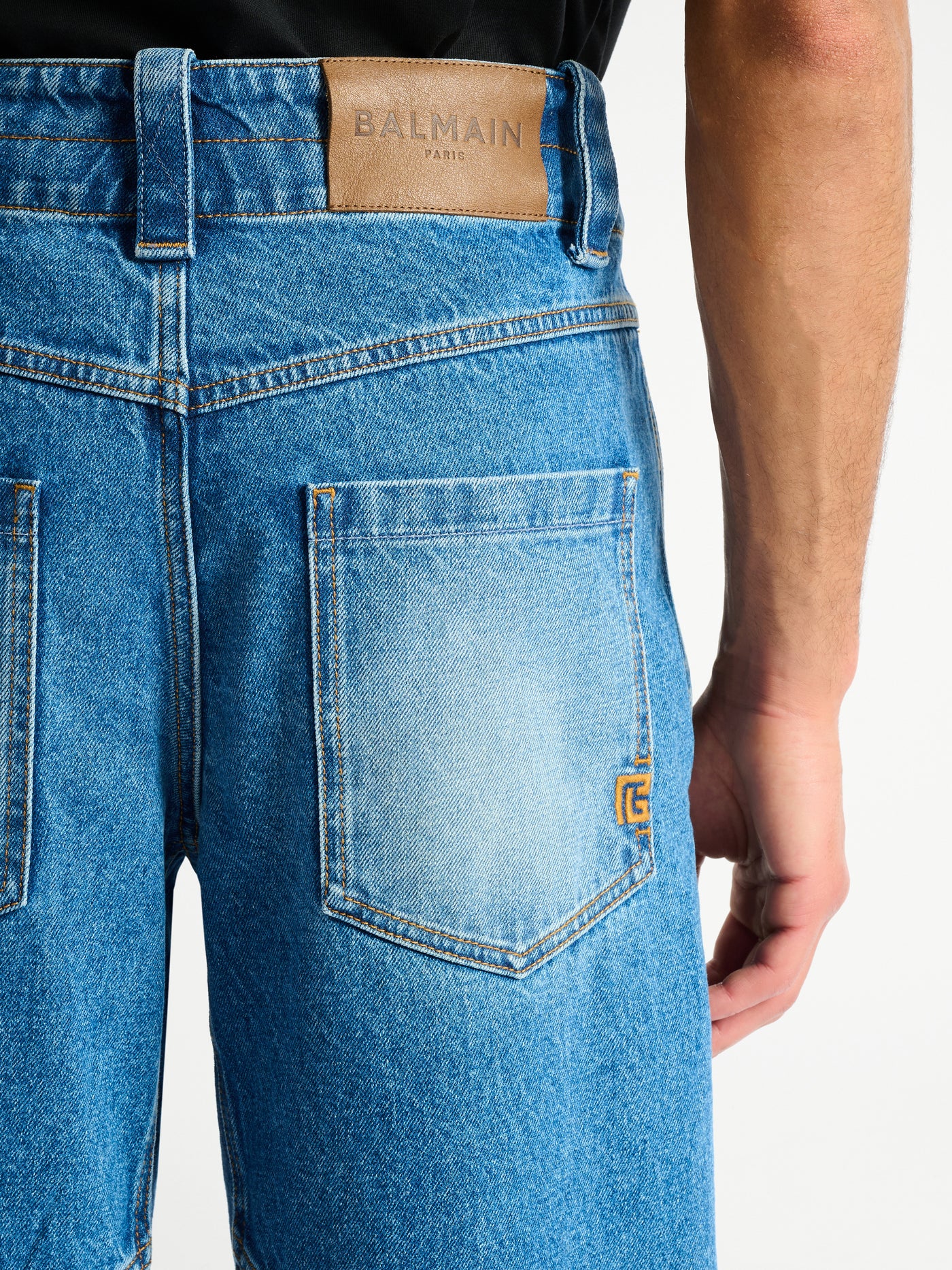 Blue denim carpenter jeans