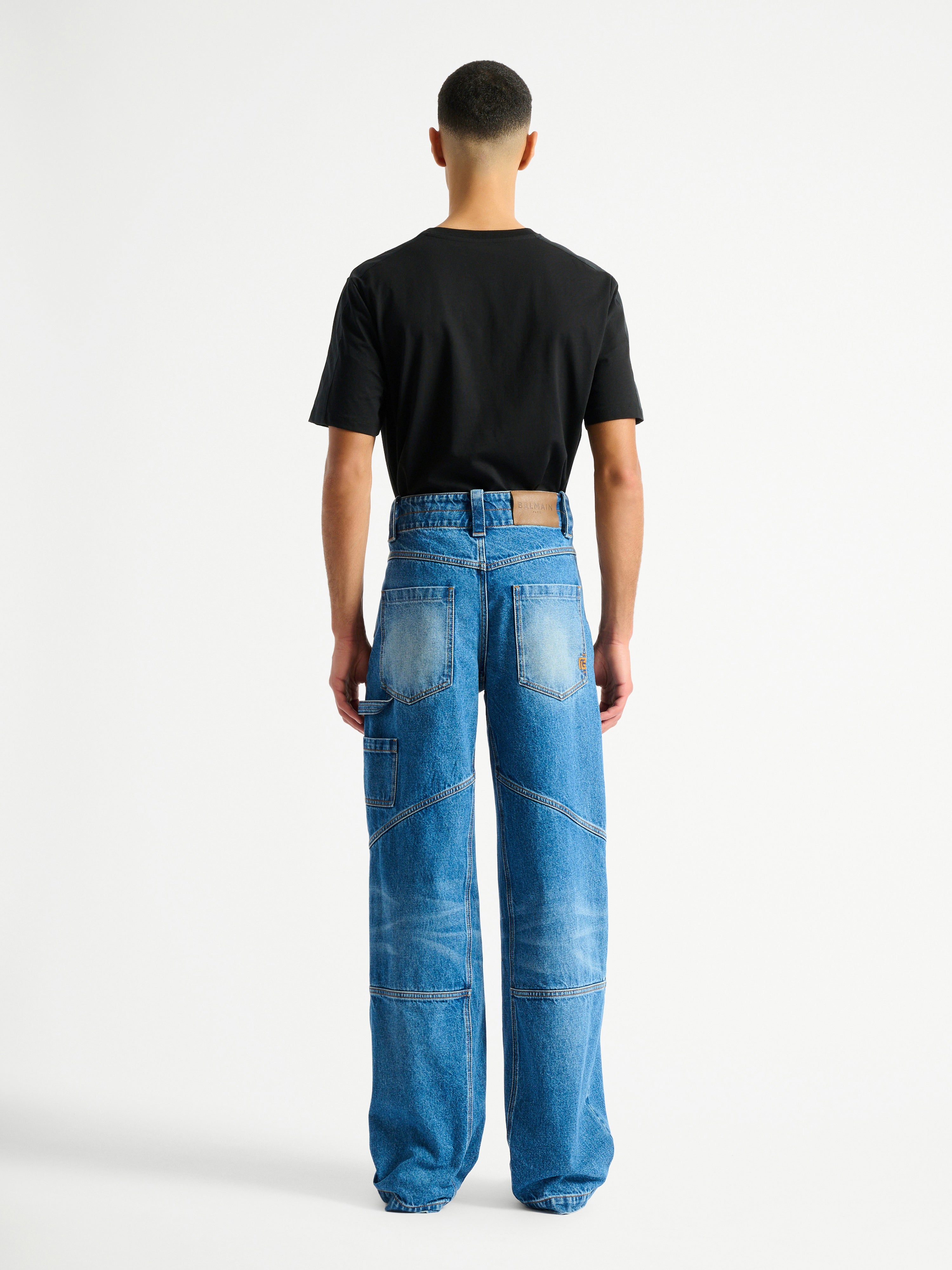 カーペンター ブルーフィッシュ BF 140 Carpenter Blue denim carpenter jeans blue - Men | BALMAIN