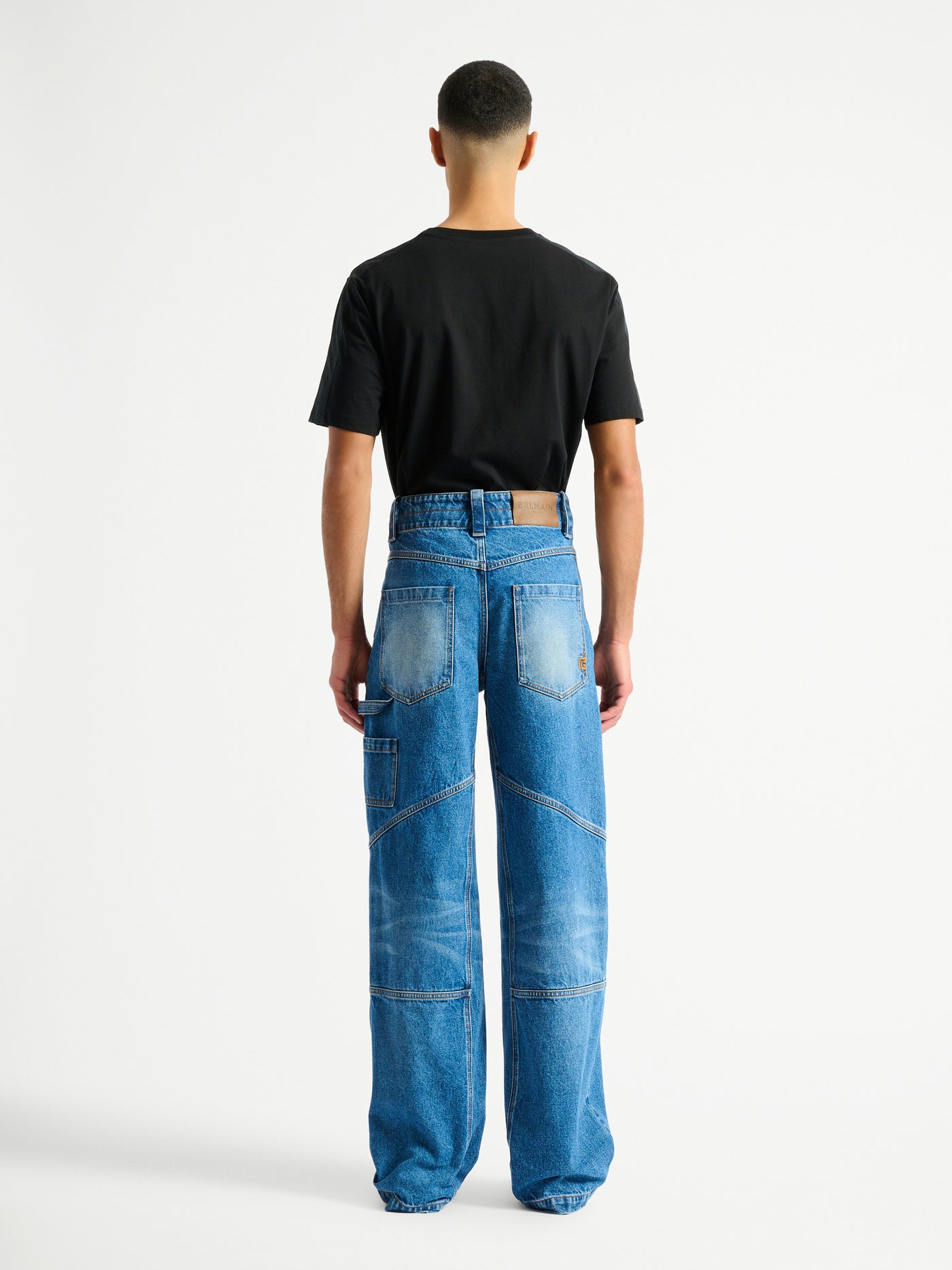 Blue denim carpenter jeans