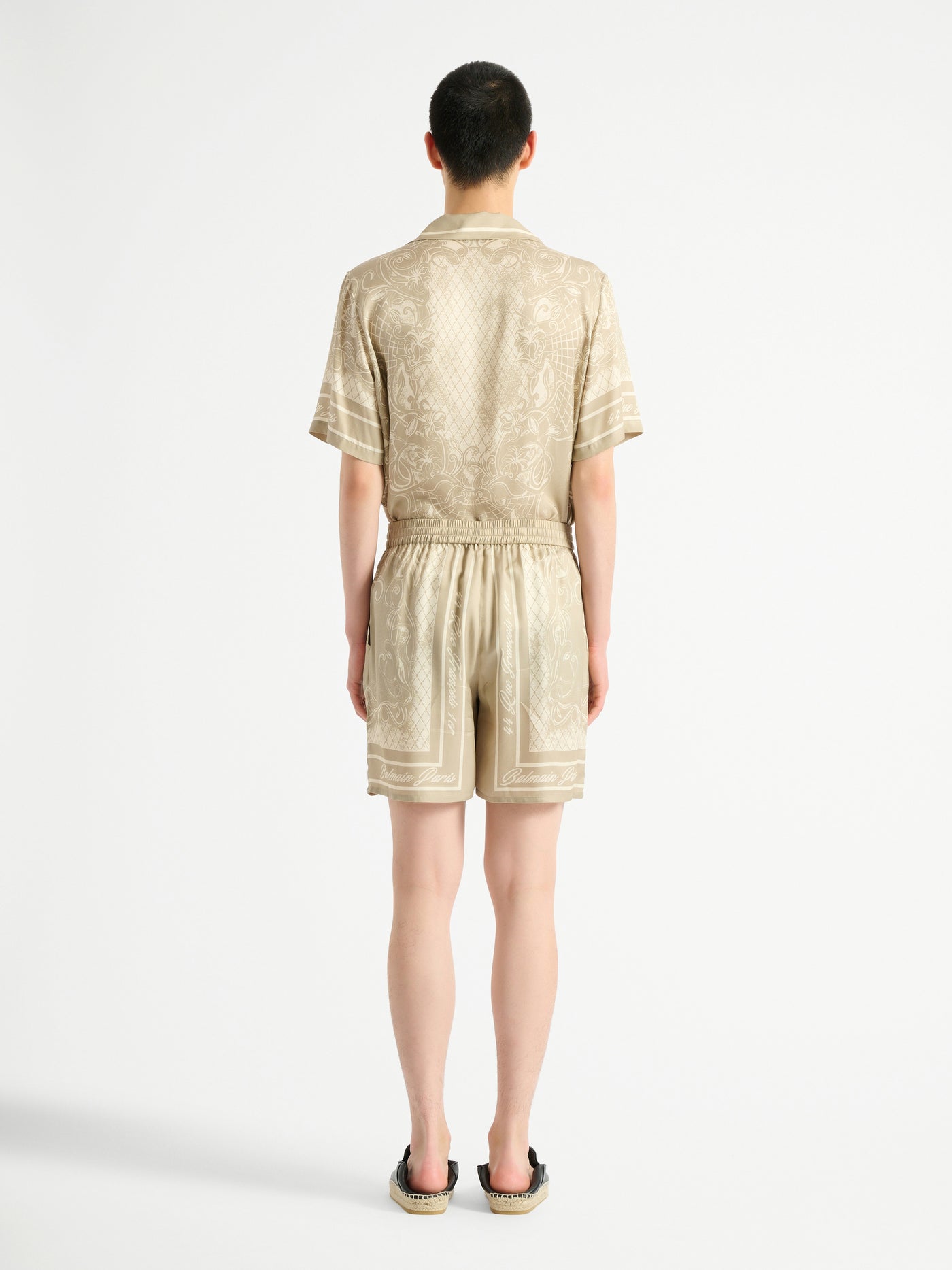 Printed Foulard pyjama shorts