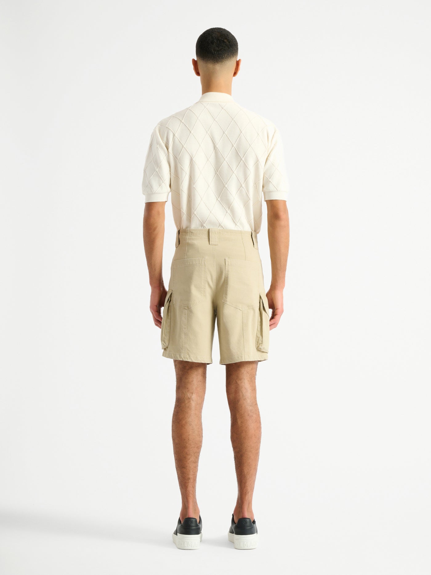 Cotton cargo Bermuda shorts